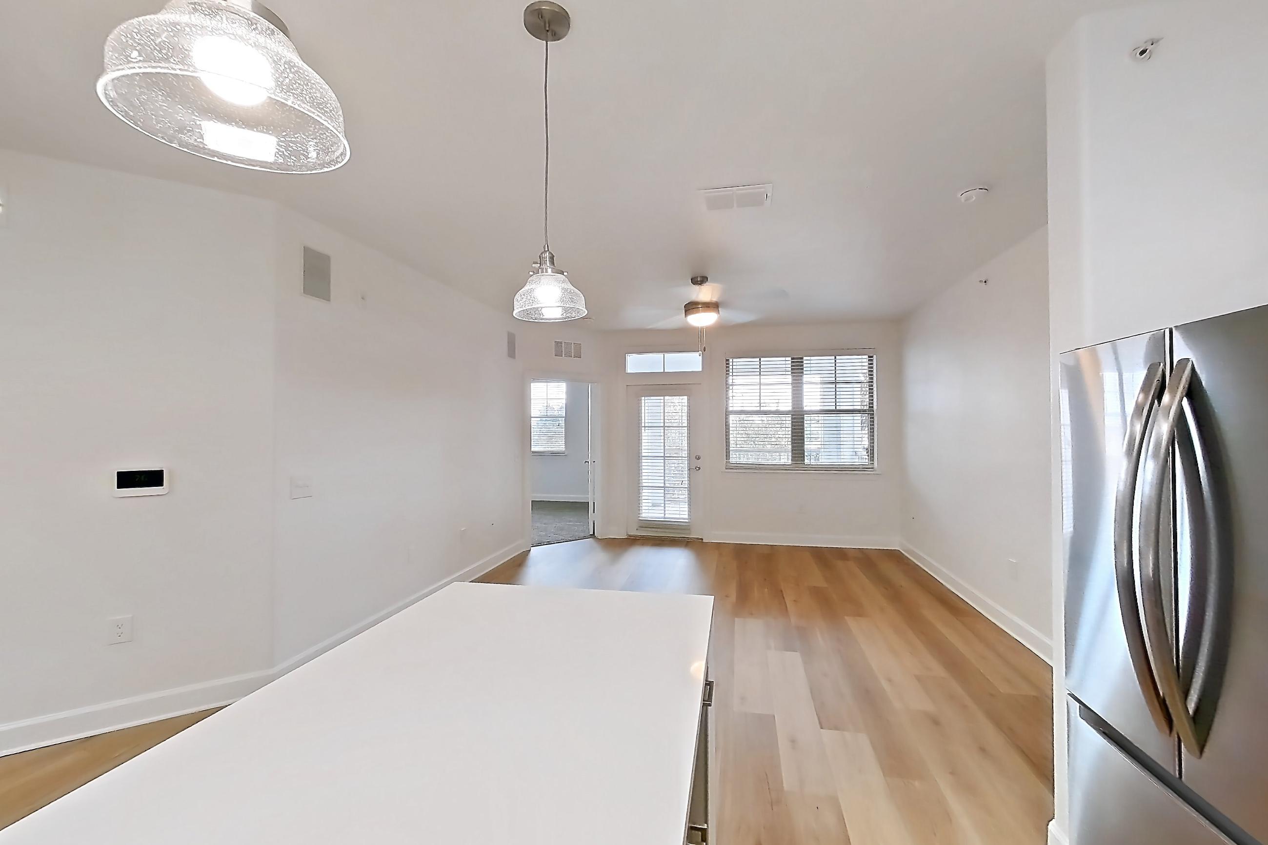 Kitchen in a Sanctuary with Balcony Upgrade floor plan apartment, representative of Apartment 208 at Talcott at Windermere
