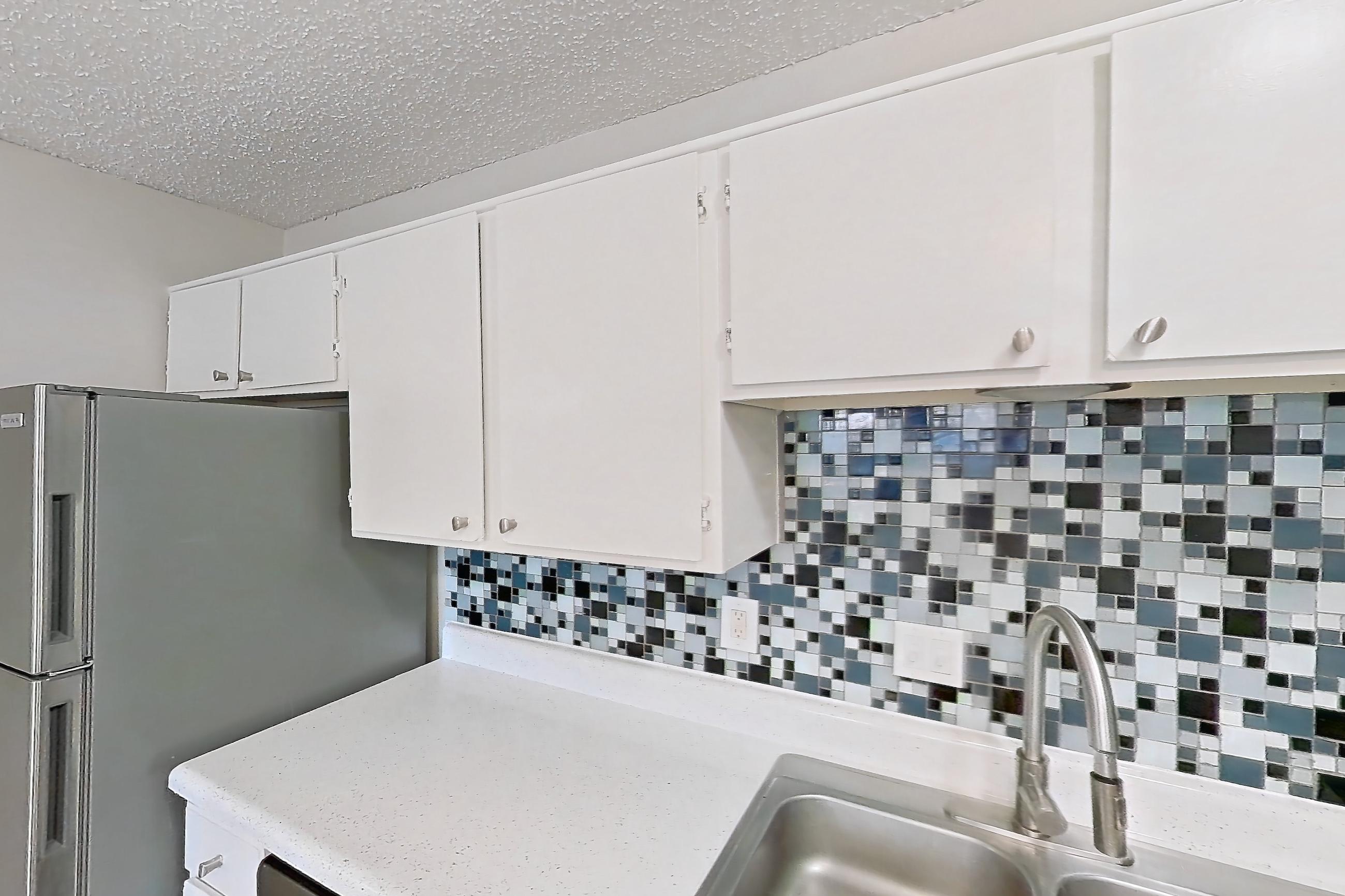 Kitchen in Apartment 1601p at The Carmel, A1 floor plan