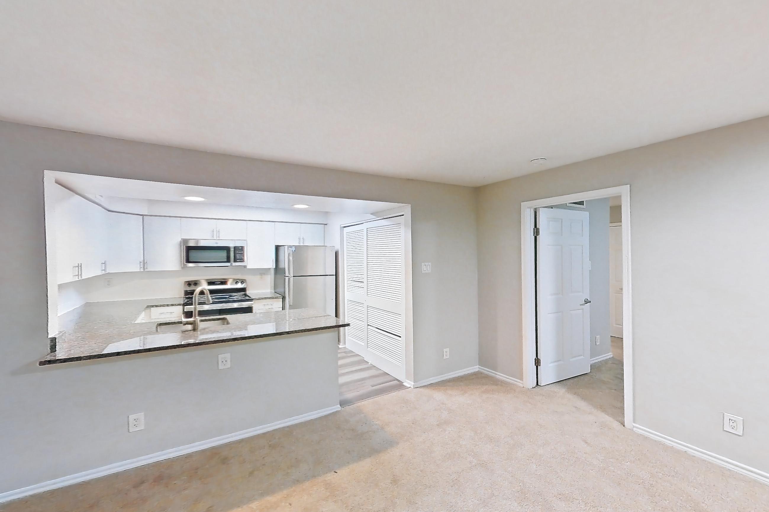 Living room in Apartment 2207 at Cortland Van Dorn, B1a - Prince floor plan