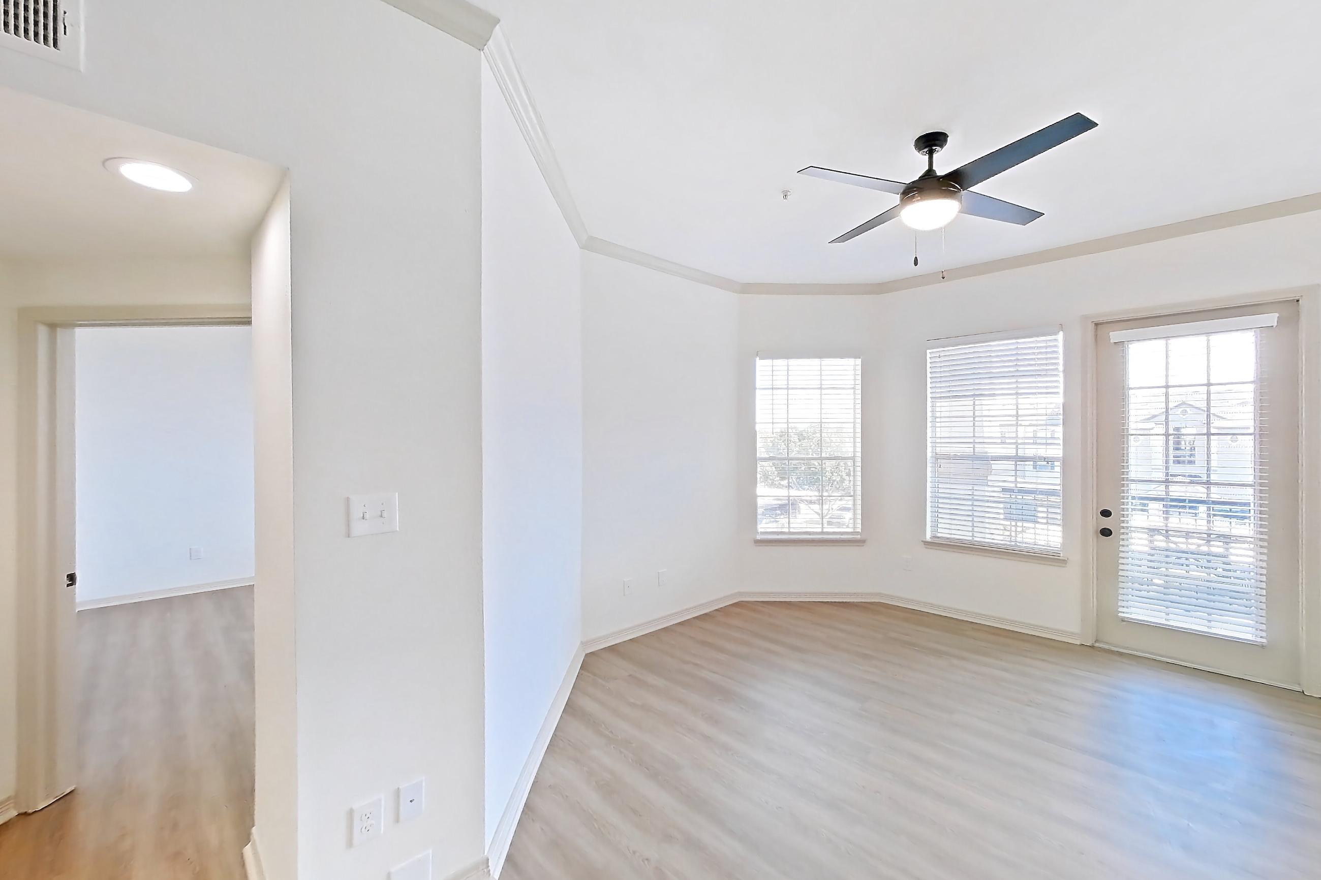 Living space in Apartment 12309 at Cortland Wortham, B2R - Stonegate floor plan