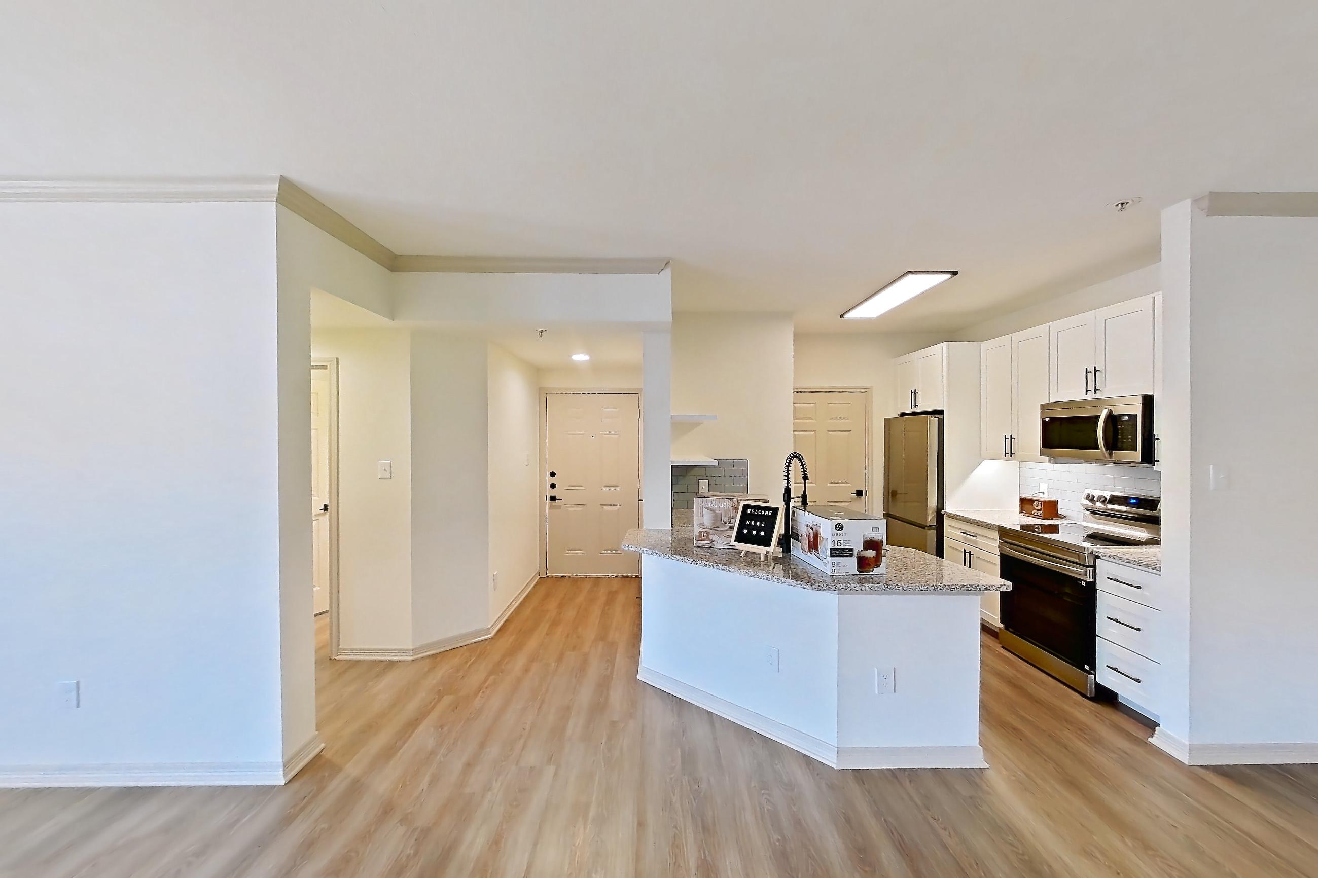 Living space 2 in a B2R - Stonegate floor plan apartment, representative of Apartment 2309 at Cortland Wortham