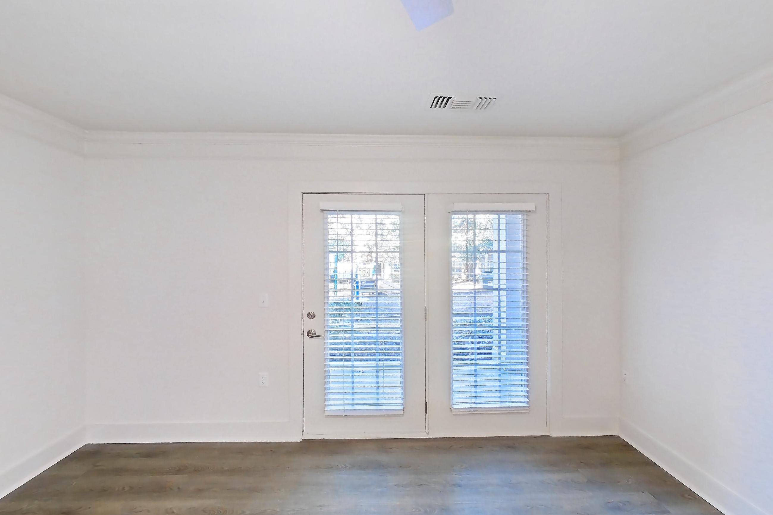 Living room, Apartment 665-D at Cortland at Dulles