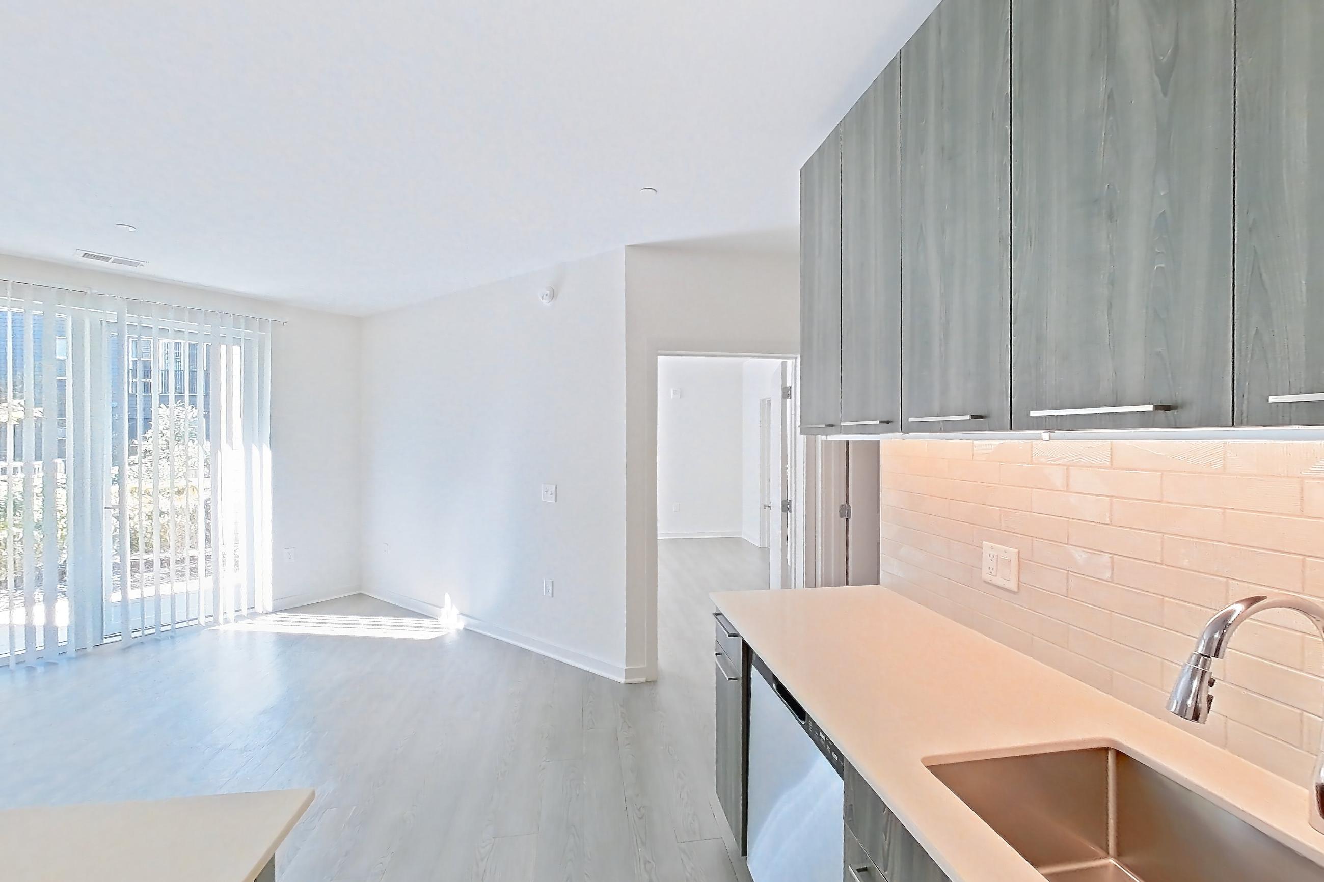Kitchen in Apartment 159 at Cortland Columbia Pike, B4 floor plan