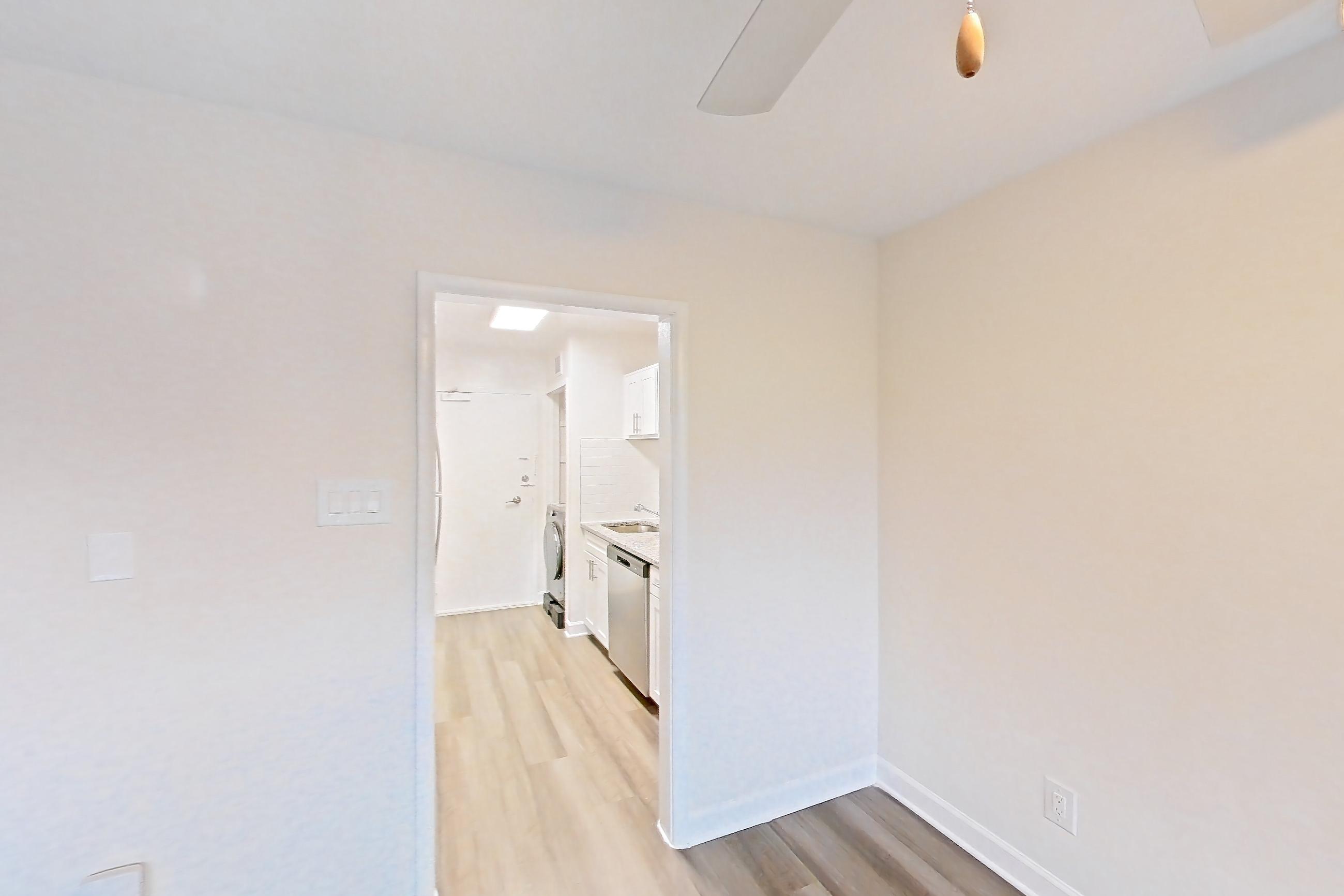 Dining room in Apartment s-327 at Cortland on Pike, A1 floor plan