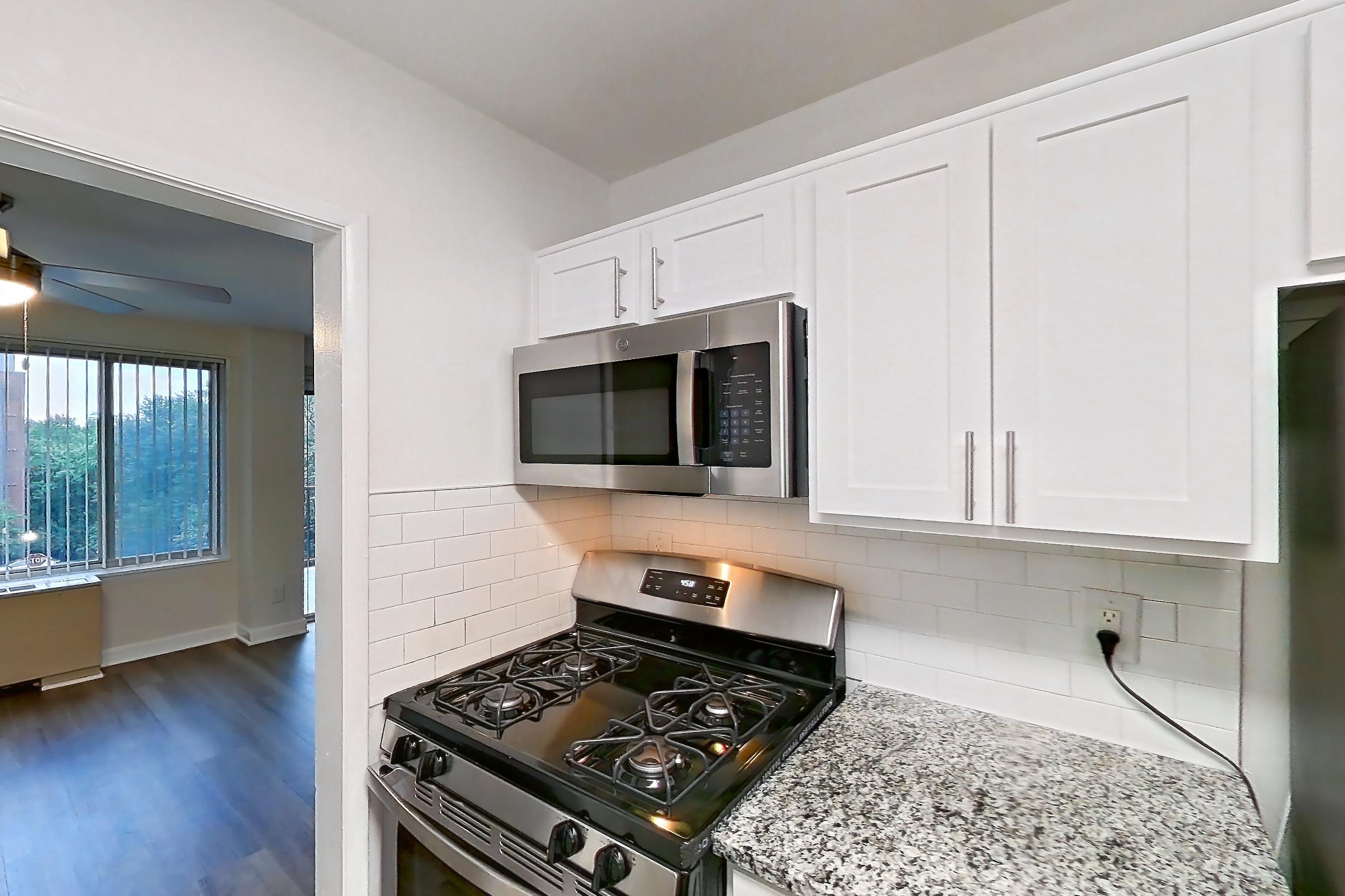 Kitchen in Apartment s-327 at Cortland on Pike, A1 floor plan