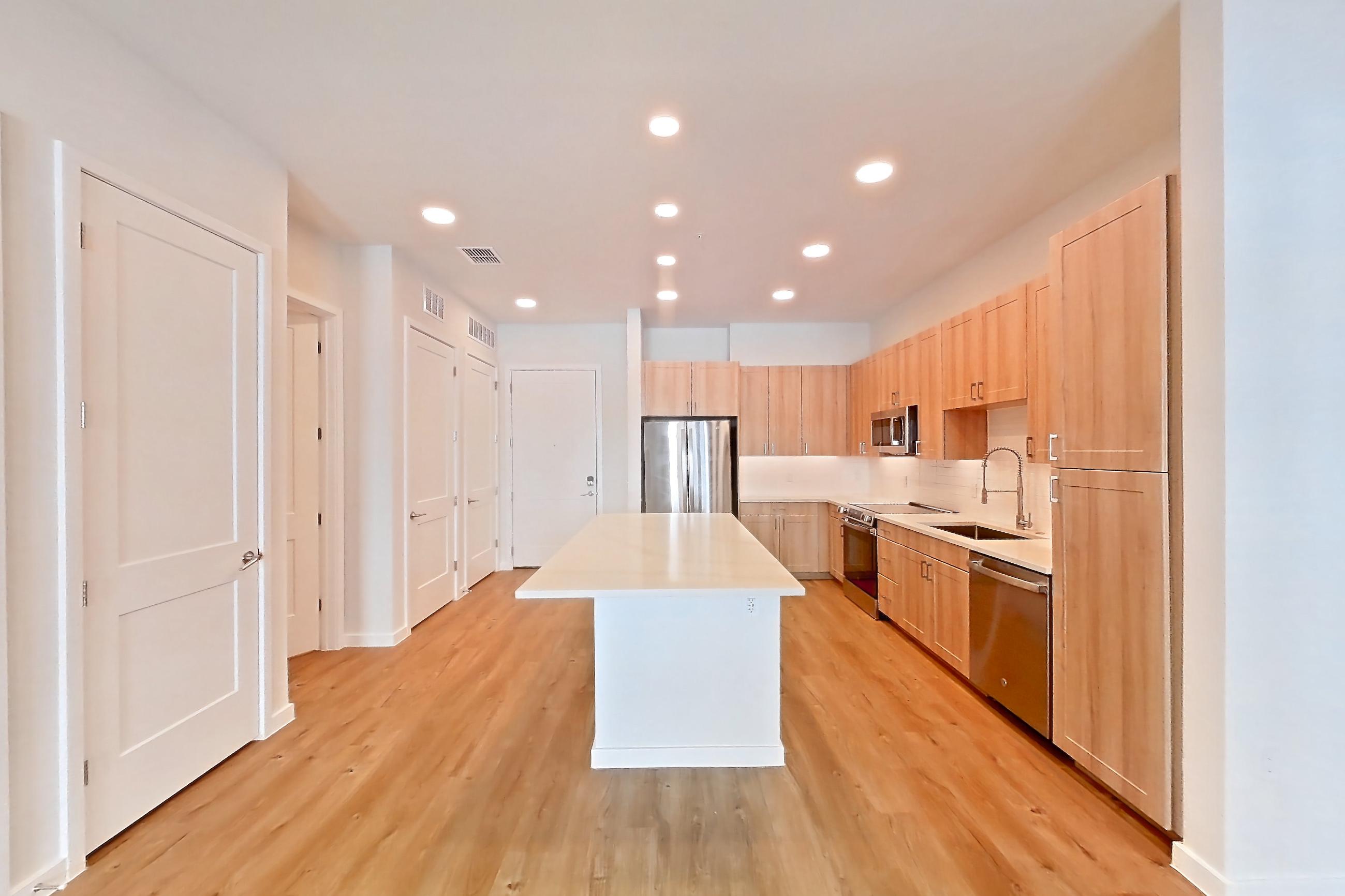 Living space in Apartment 246 at Lantower Bayside, B1 floor plan