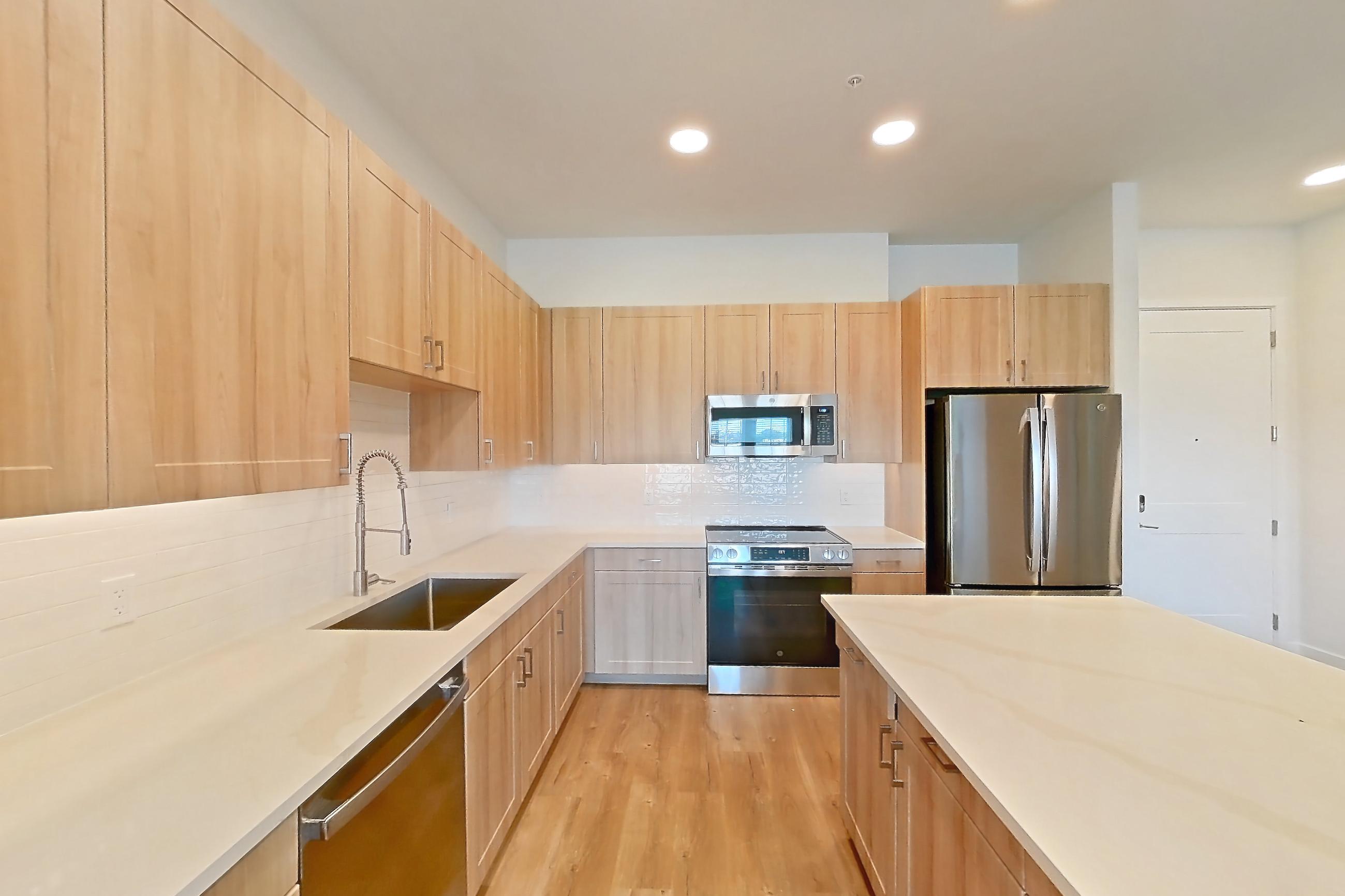 Kitchen in Apartment 255 at Lantower Bayside, C1 floor plan
