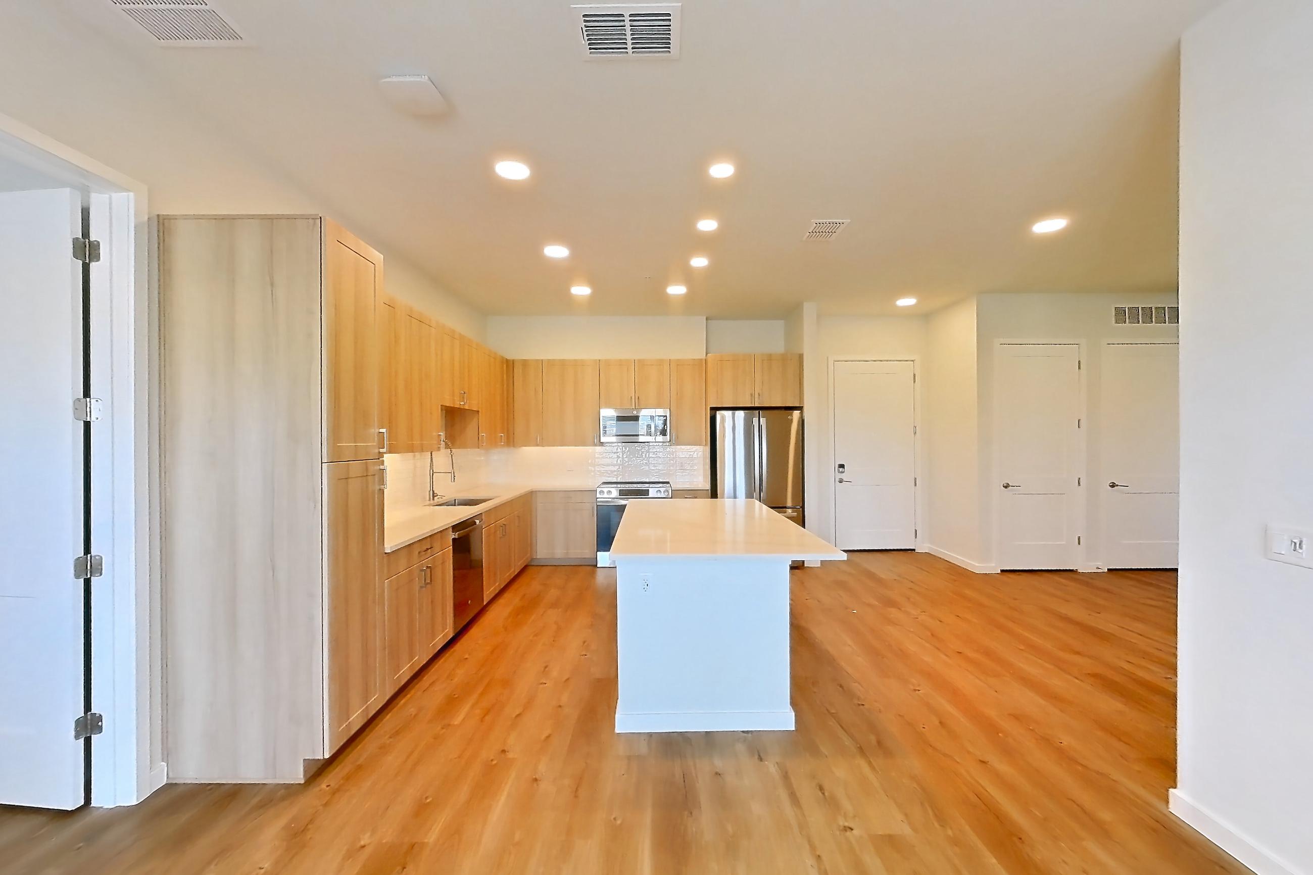 Living space in Apartment 255 at Lantower Bayside, C1 floor plan