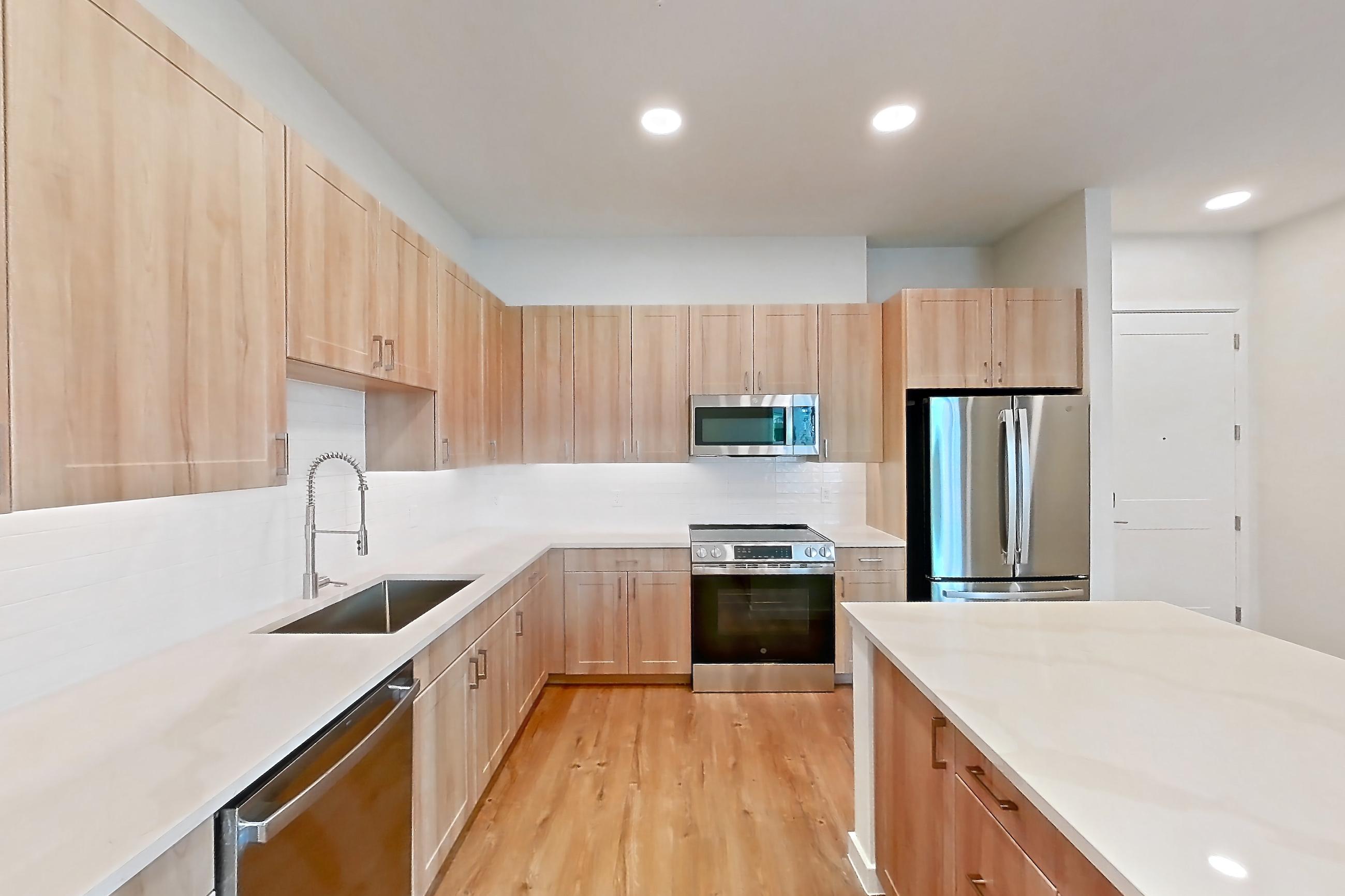 Kitchen in Apartment 256 at Lantower Bayside, B3 floor plan