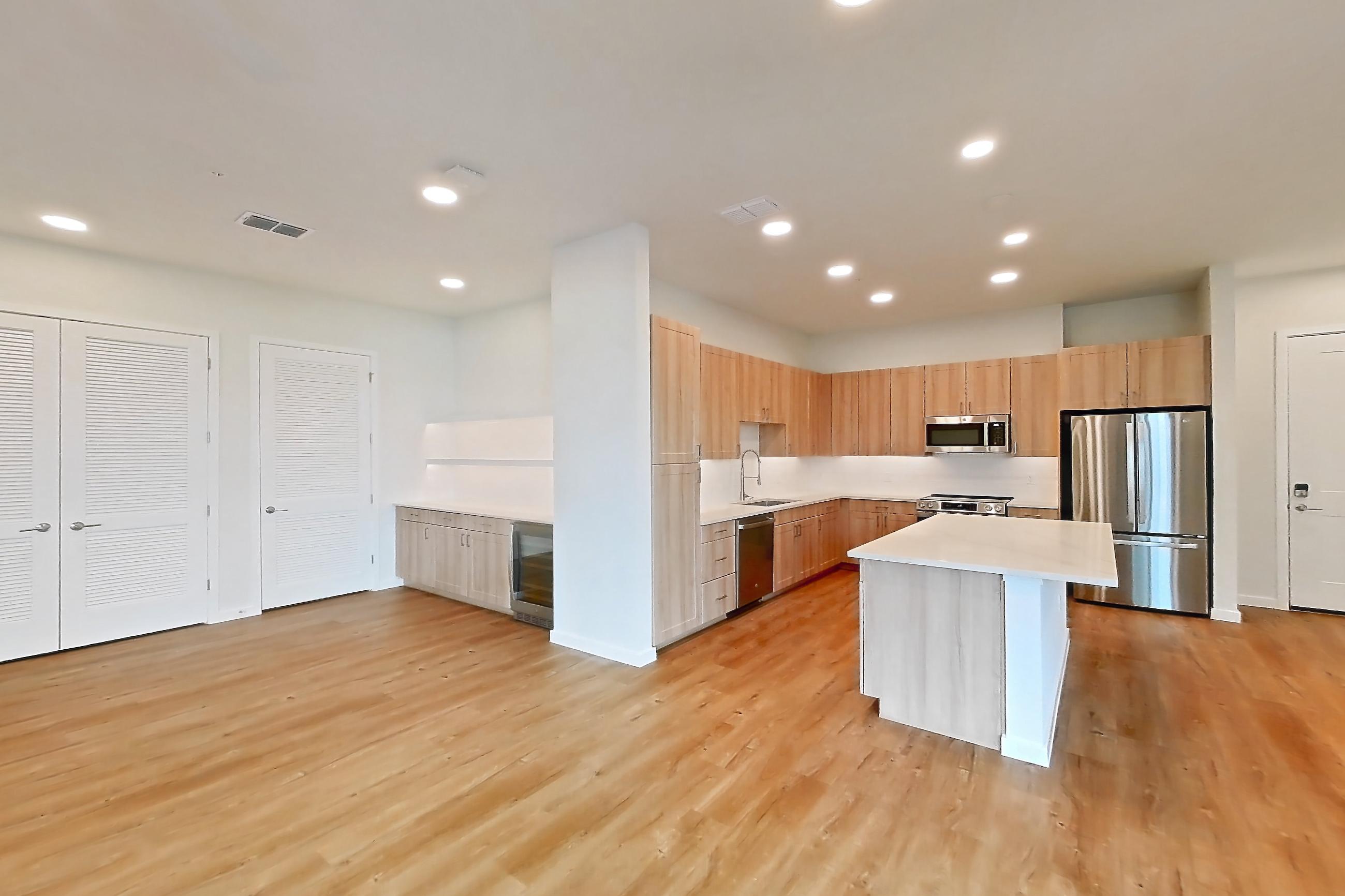 Living space in Apartment 256 at Lantower Bayside, B3 floor plan