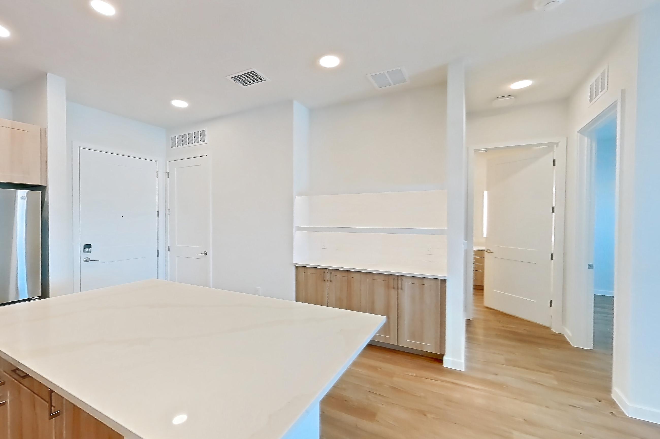 Kitchen in Apartment 257 at Lantower Bayside, A2 floor plan