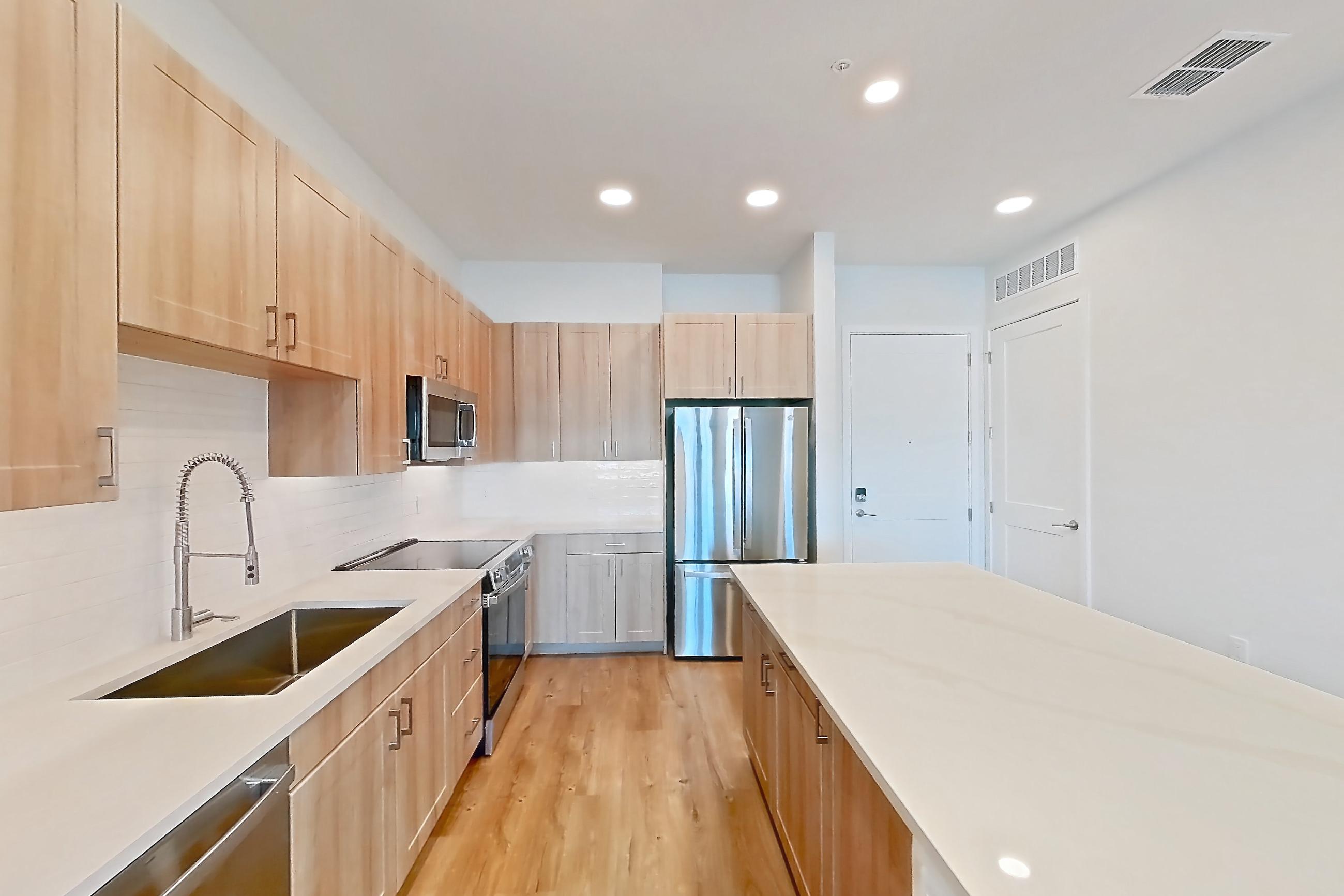 Kitchen in Apartment 257 at Lantower Bayside, A2 floor plan