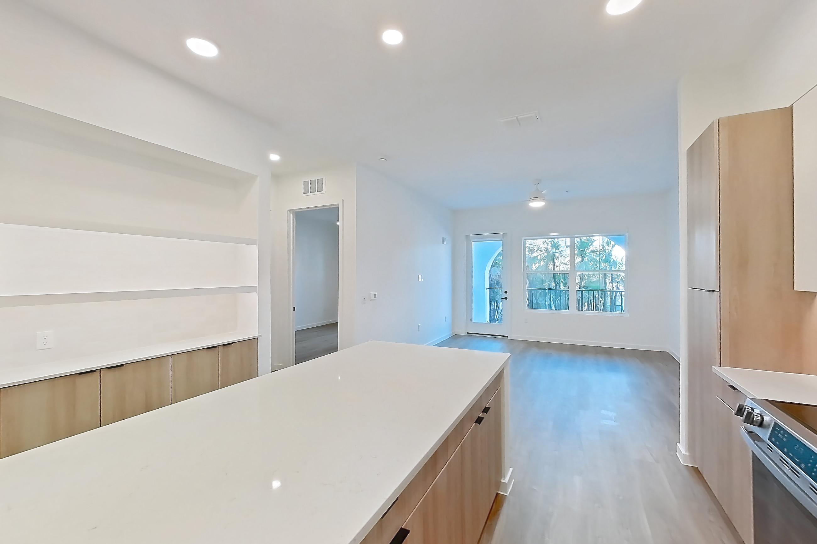 Kitchen in Apartment 207 at Lantower Sunrise, A2 floor plan