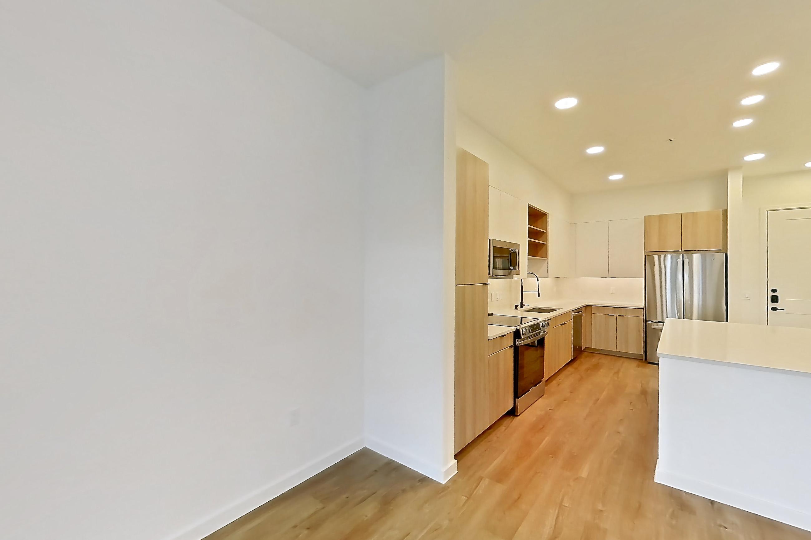 Living room, Apartment 207 at Lantower Sunrise