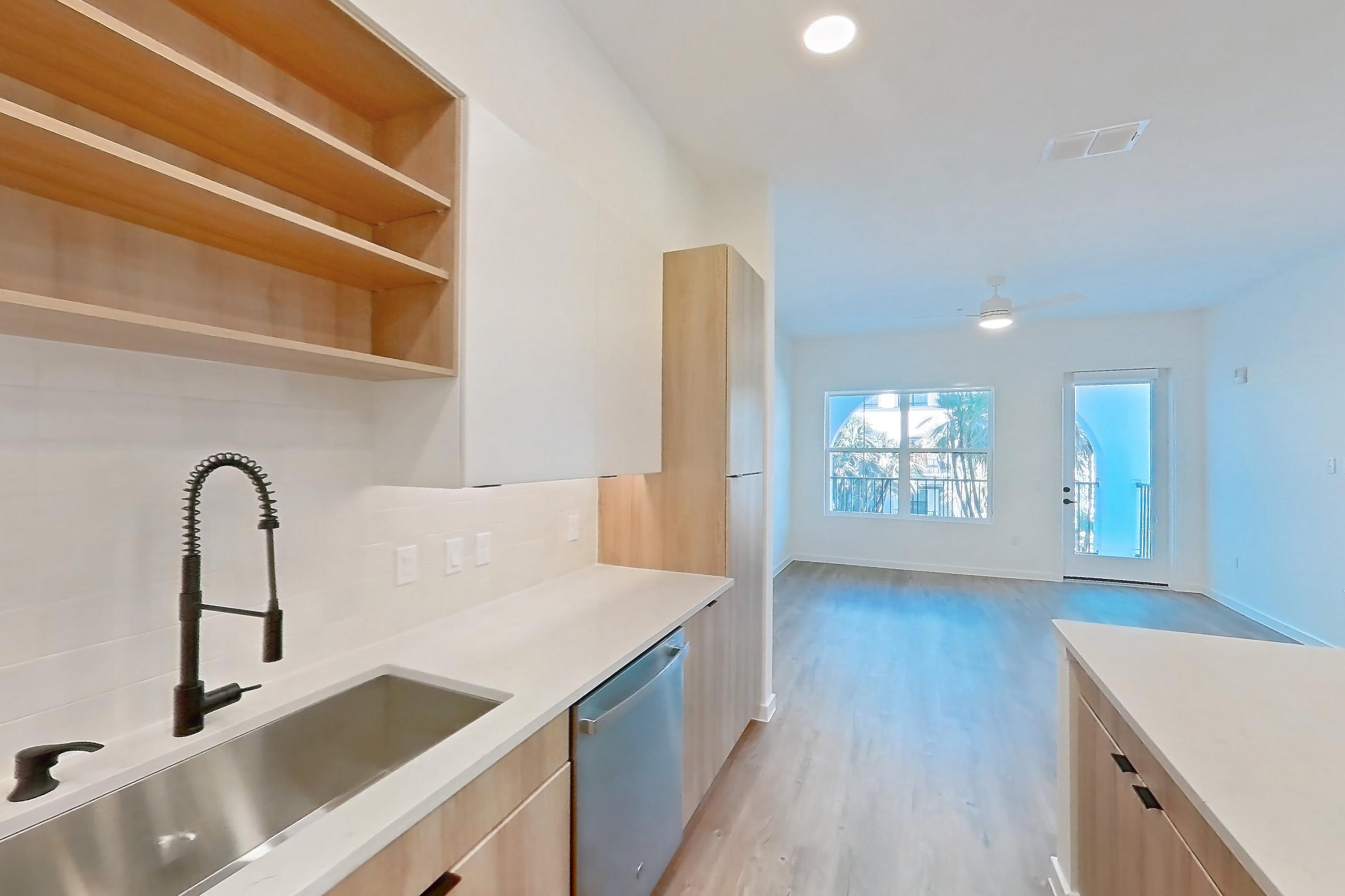 Kitchen in Apartment 209 at Lantower Sunrise, A3 floor plan