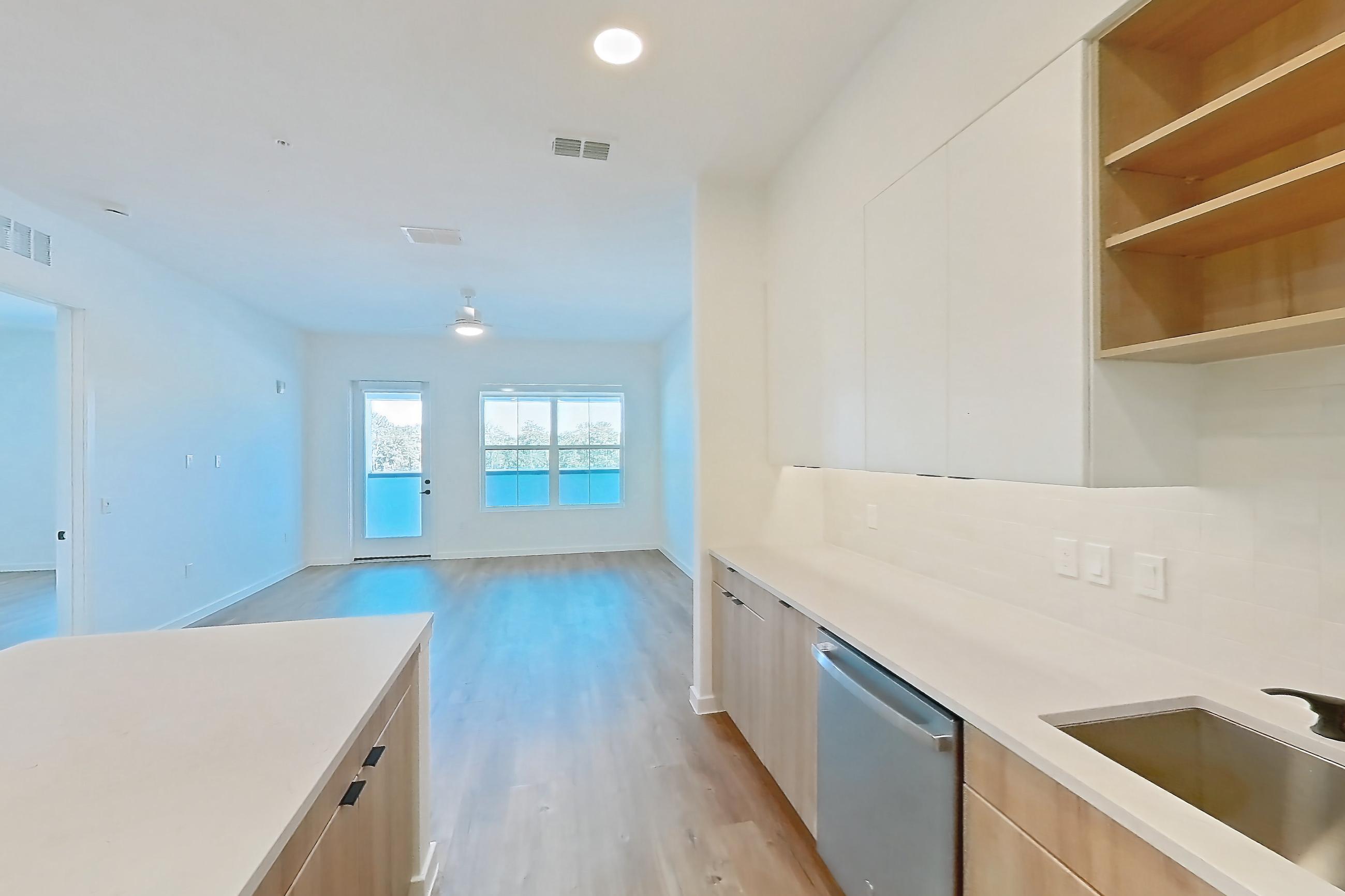 Kitchen in Apartment 318 at Lantower Sunrise, B1 floor plan