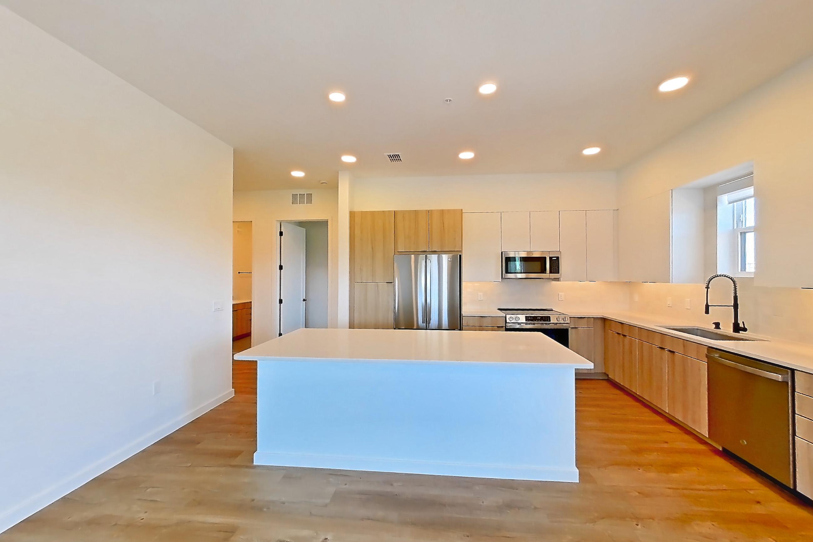 Living room, Apartment 328 at Lantower Sunrise
