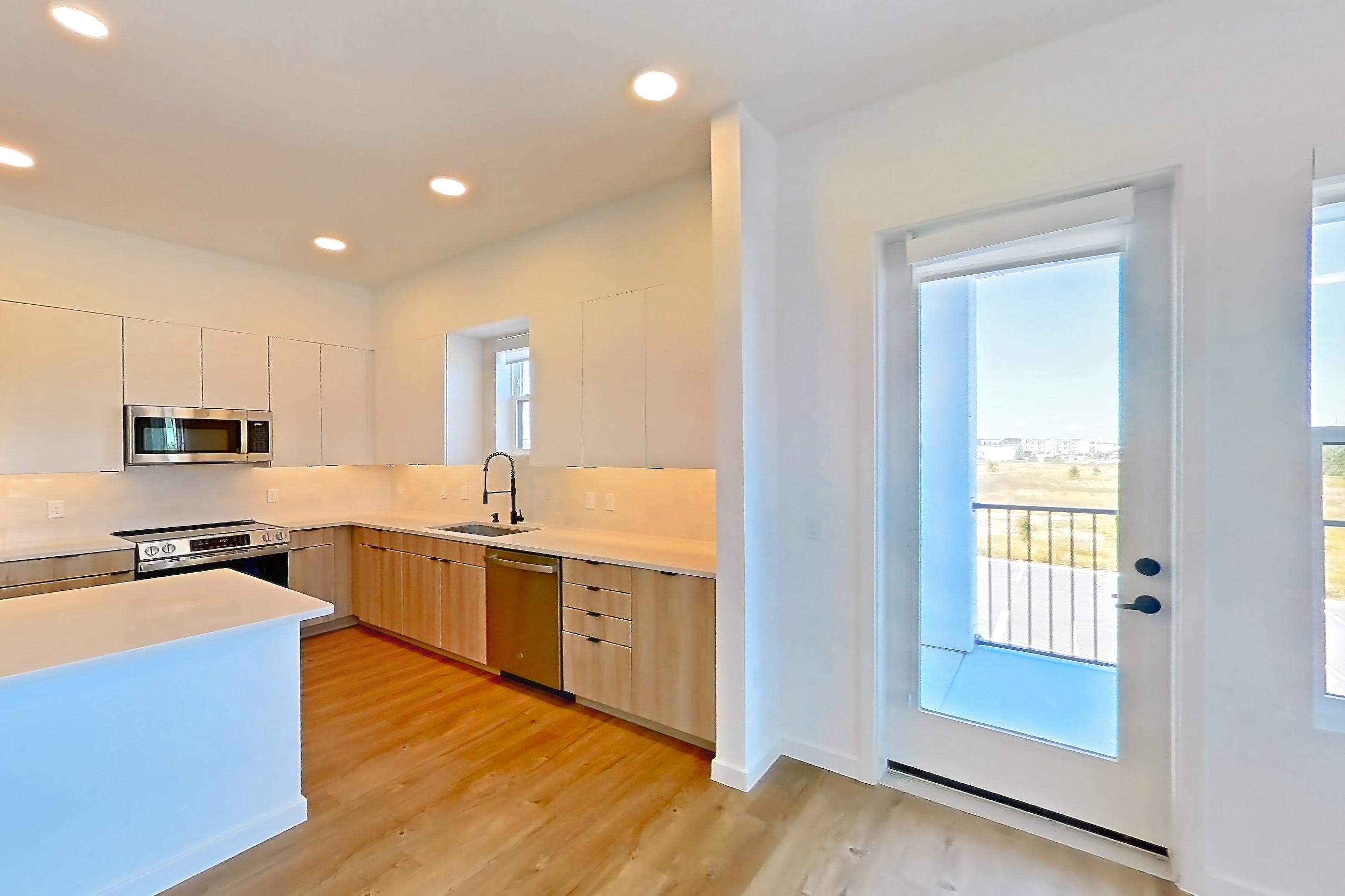 Living room in Apartment 328 at Lantower Sunrise, B2 floor plan