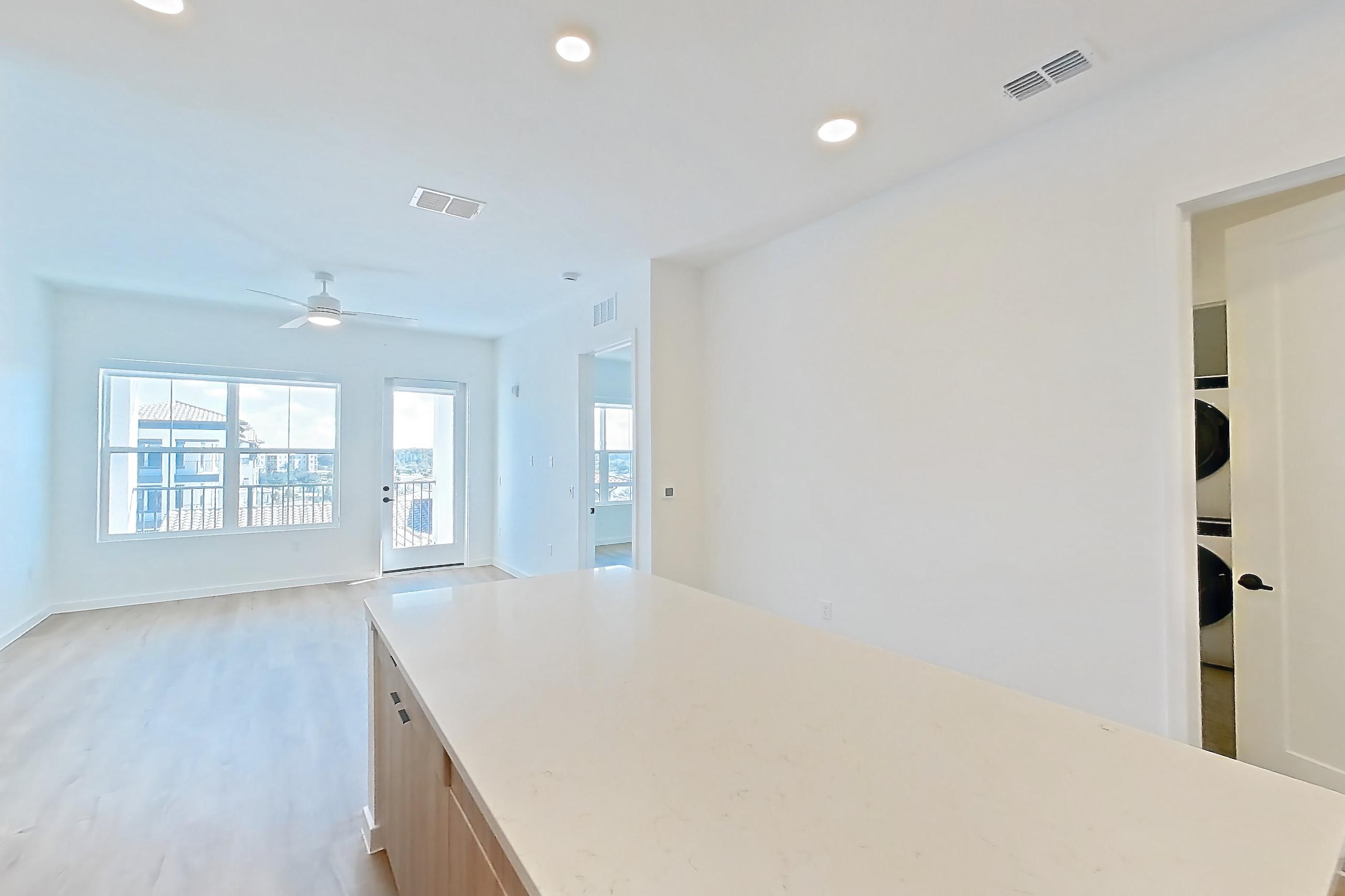 Kitchen in Apartment 404 at Lantower Sunrise, A1 floor plan