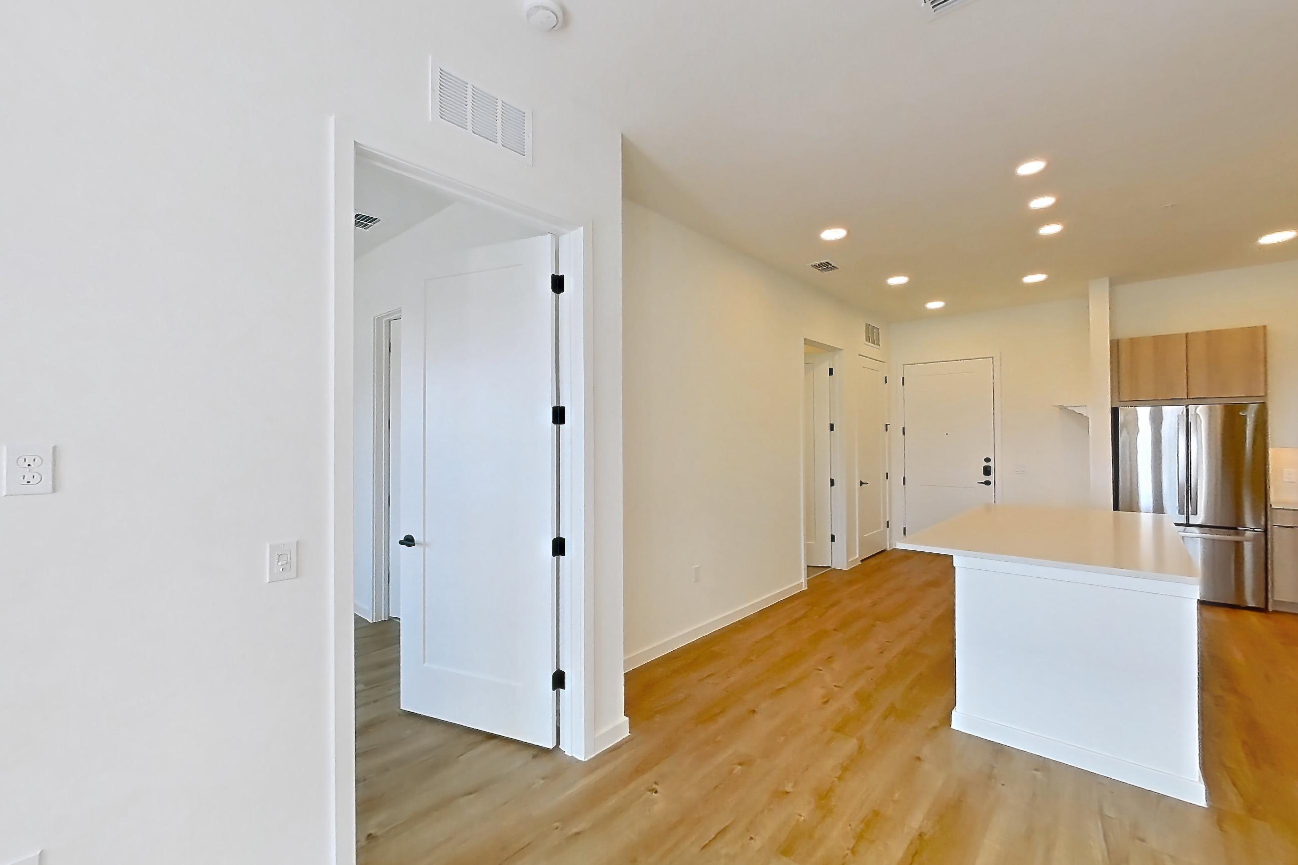 Living room in Apartment 404 at Lantower Sunrise, A1 floor plan