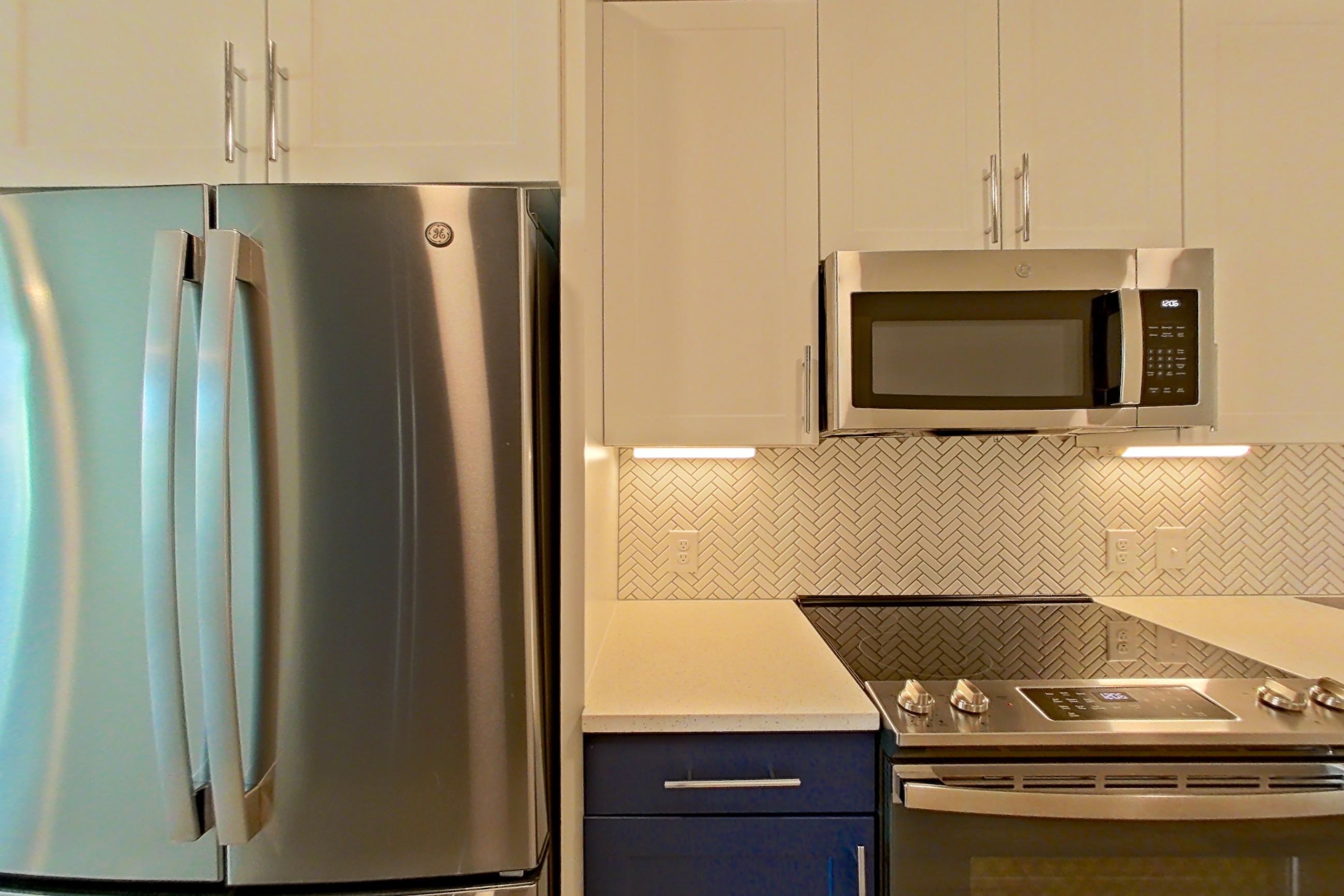 Kitchen in Apartment 2234 at Bridge at The Blockyard, 0C floor plan