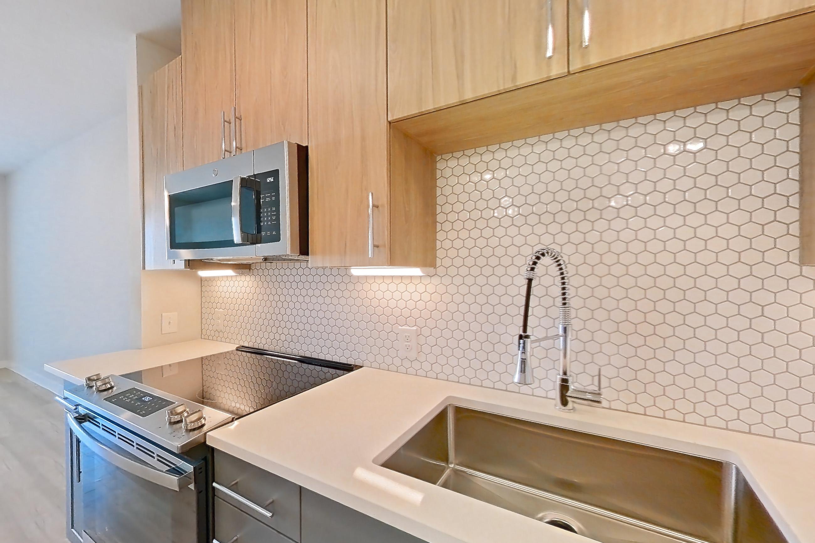 Kitchen in Apartment 2522 at Bridge at The Blockyard, 1A - AMI 80% - INCOME RESTRICTIONS APPLY floor plan