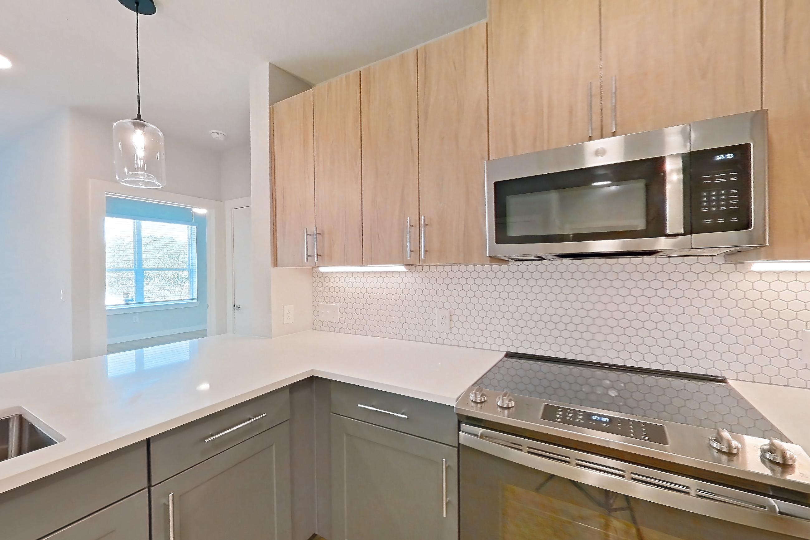 Kitchen in Apartment 2304 at Bridge at The Blockyard, 2A floor plan