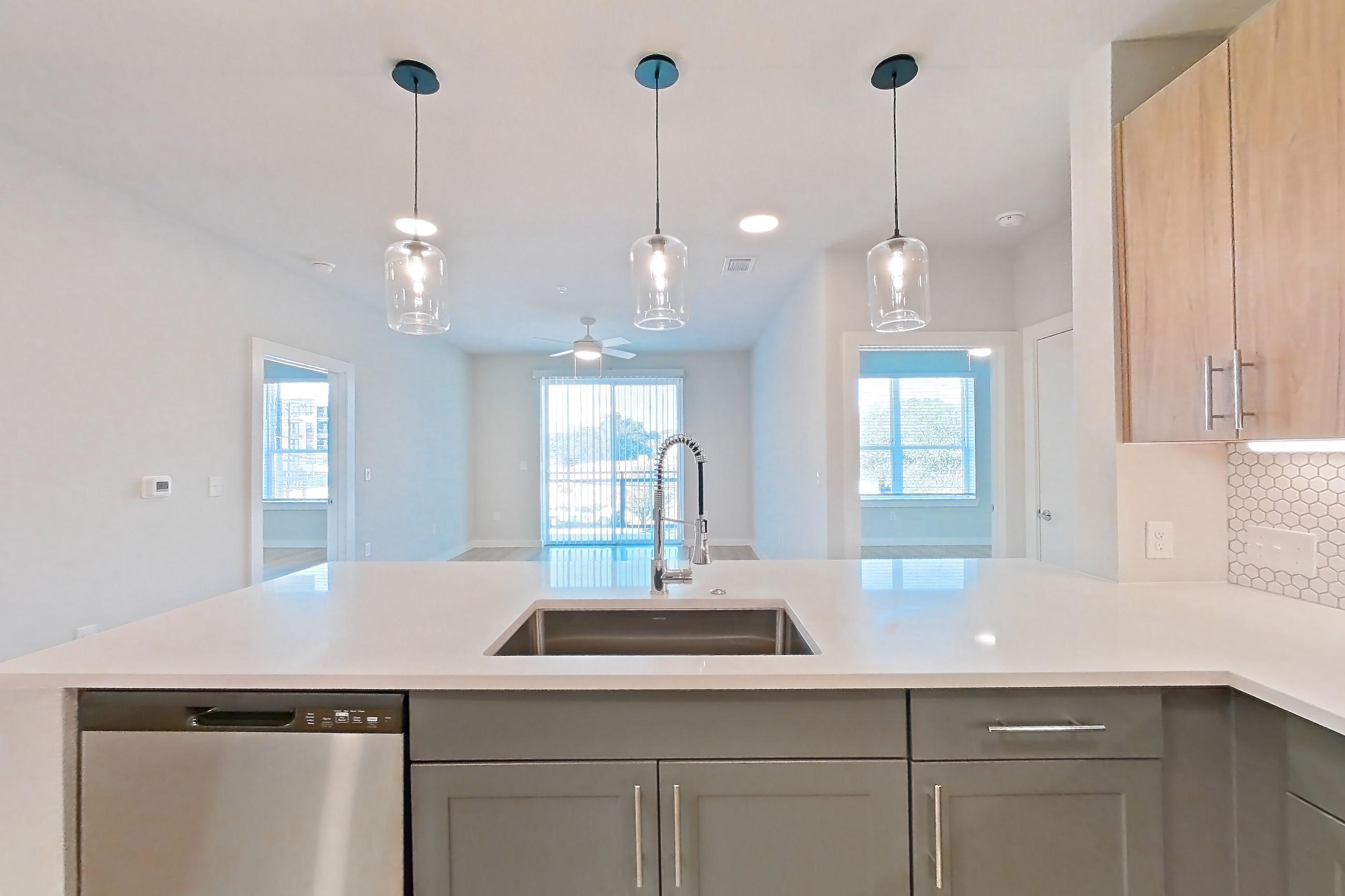 Kitchen in Apartment 2304 at Bridge at The Blockyard, 2A floor plan