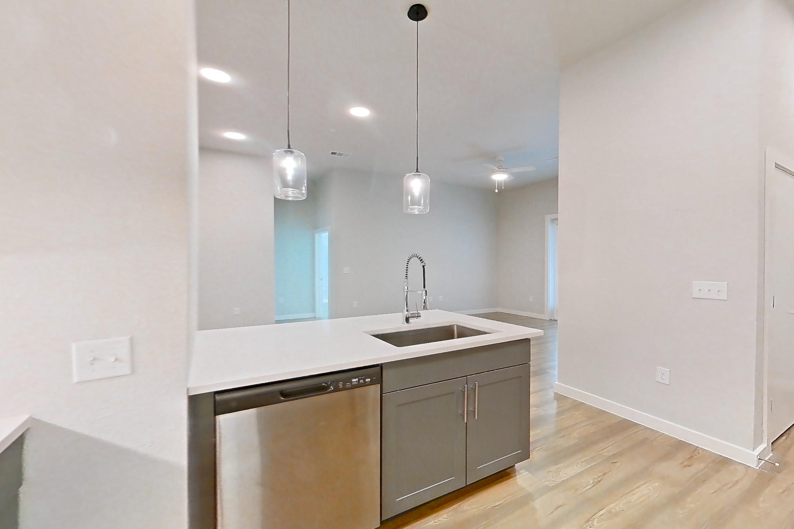 Kitchen in Apartment 2113 at Bridge at The Blockyard, 2C floor plan