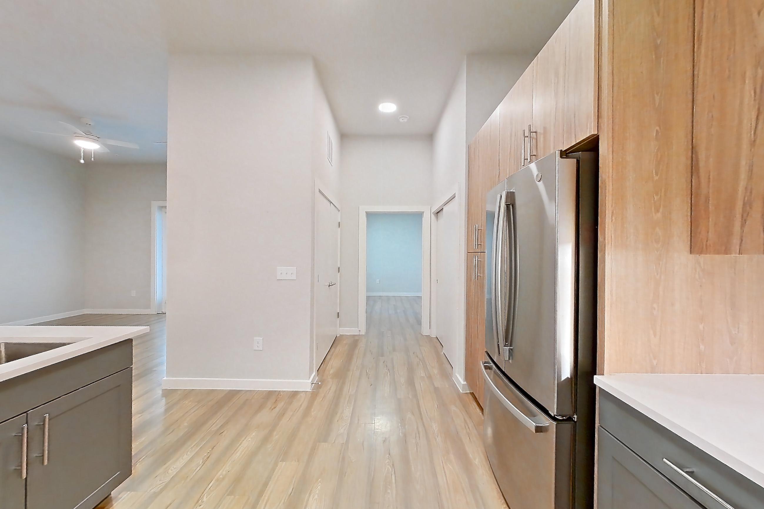 Kitchen in Apartment 2113 at Bridge at The Blockyard, 2C floor plan