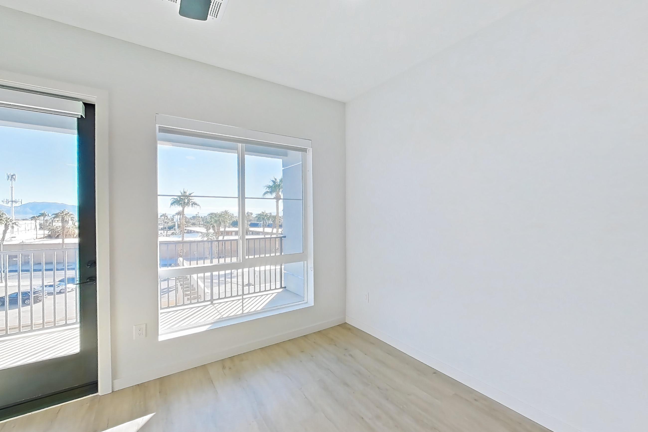 Living room in Apartment 411 at Gemma, A1-1A floor plan
