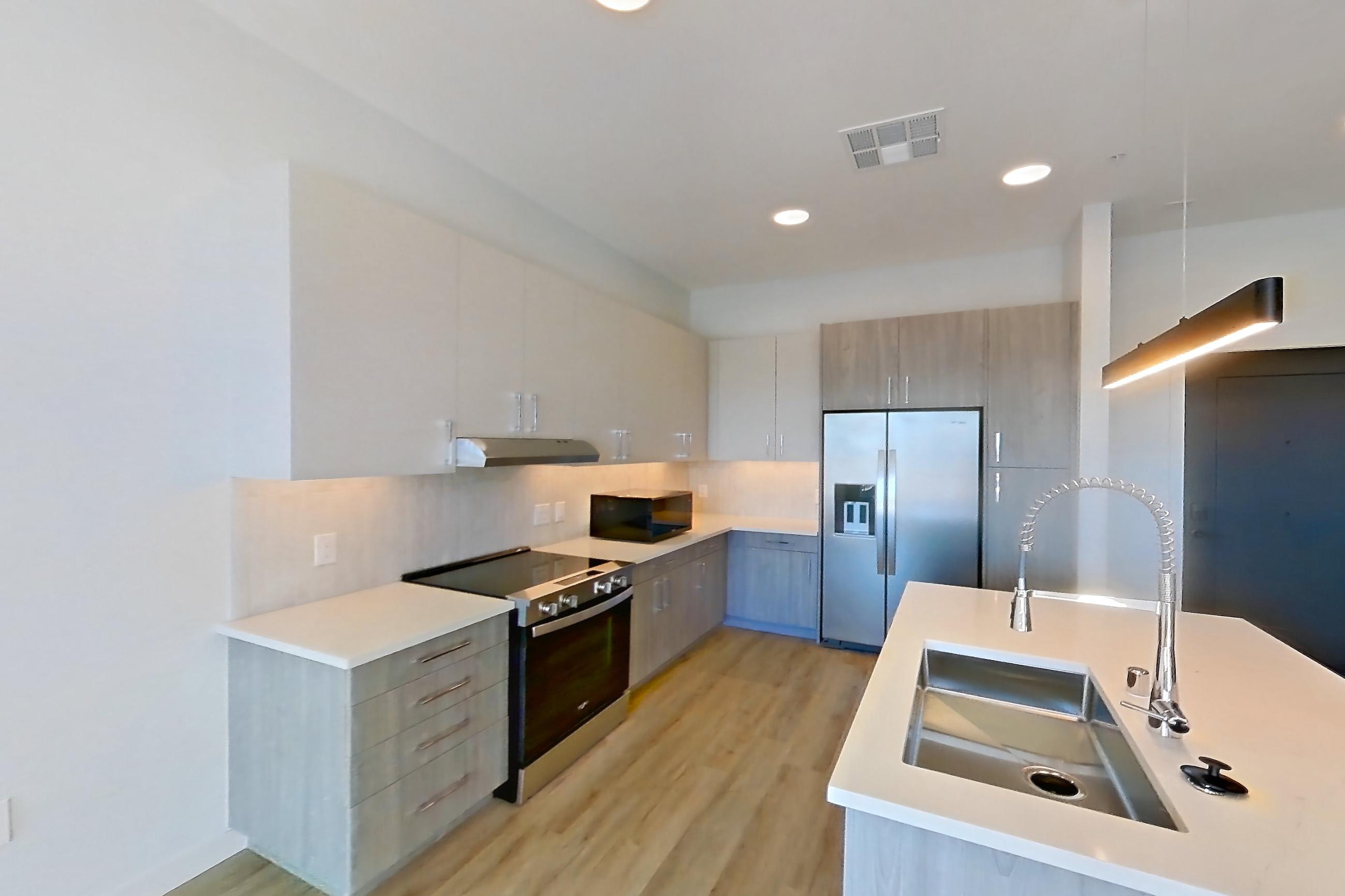 Living room in Apartment 411 at Gemma, A1-1A floor plan