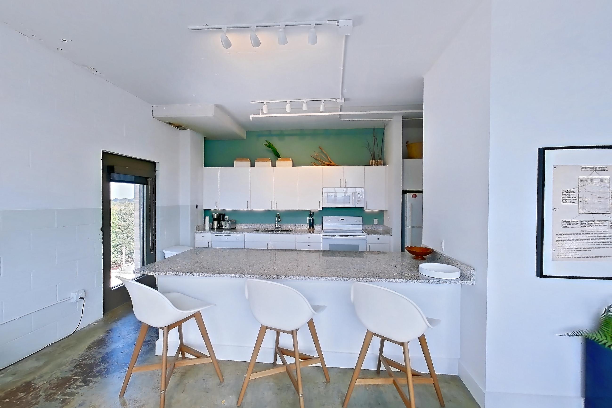 Living space, Apartment 701 at Parcels at Concourse