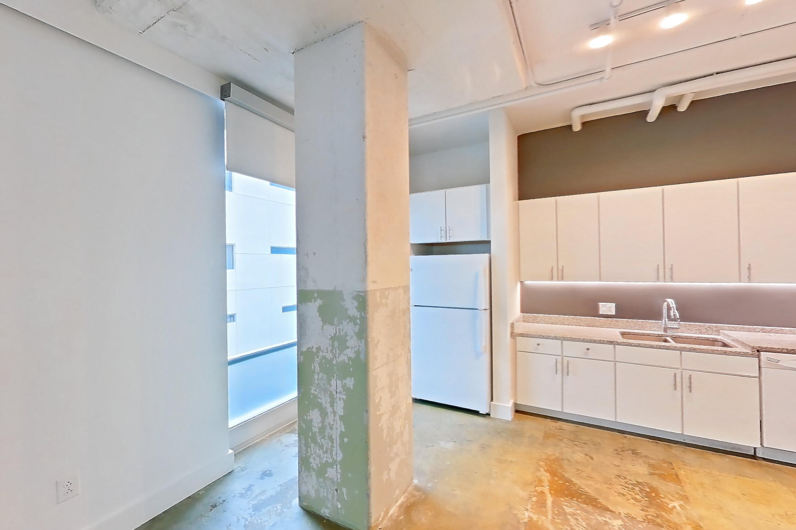 Living space, Apartment 819 at Parcels at Concourse