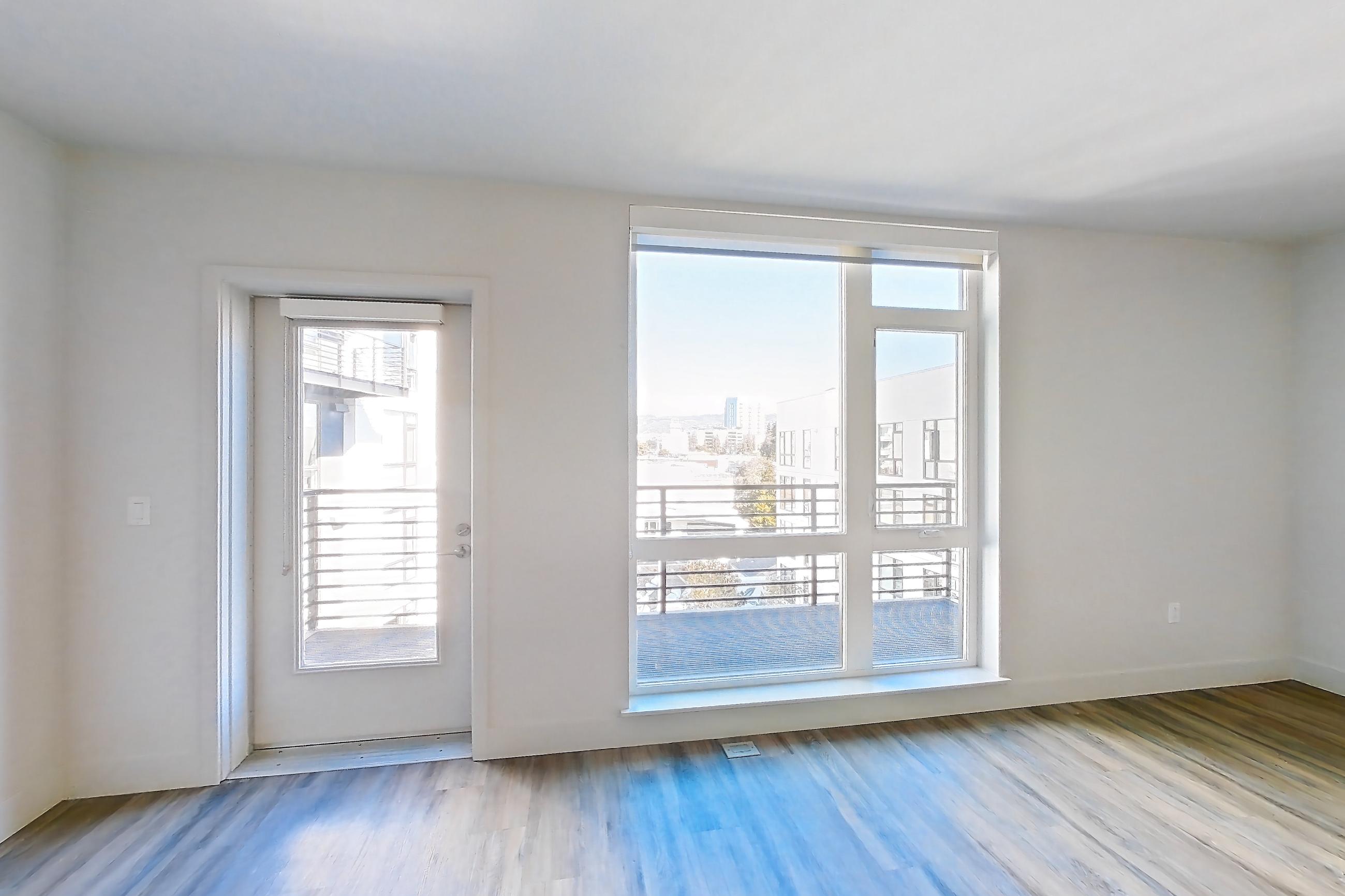 Dining room, Apartment 501 at Assembly