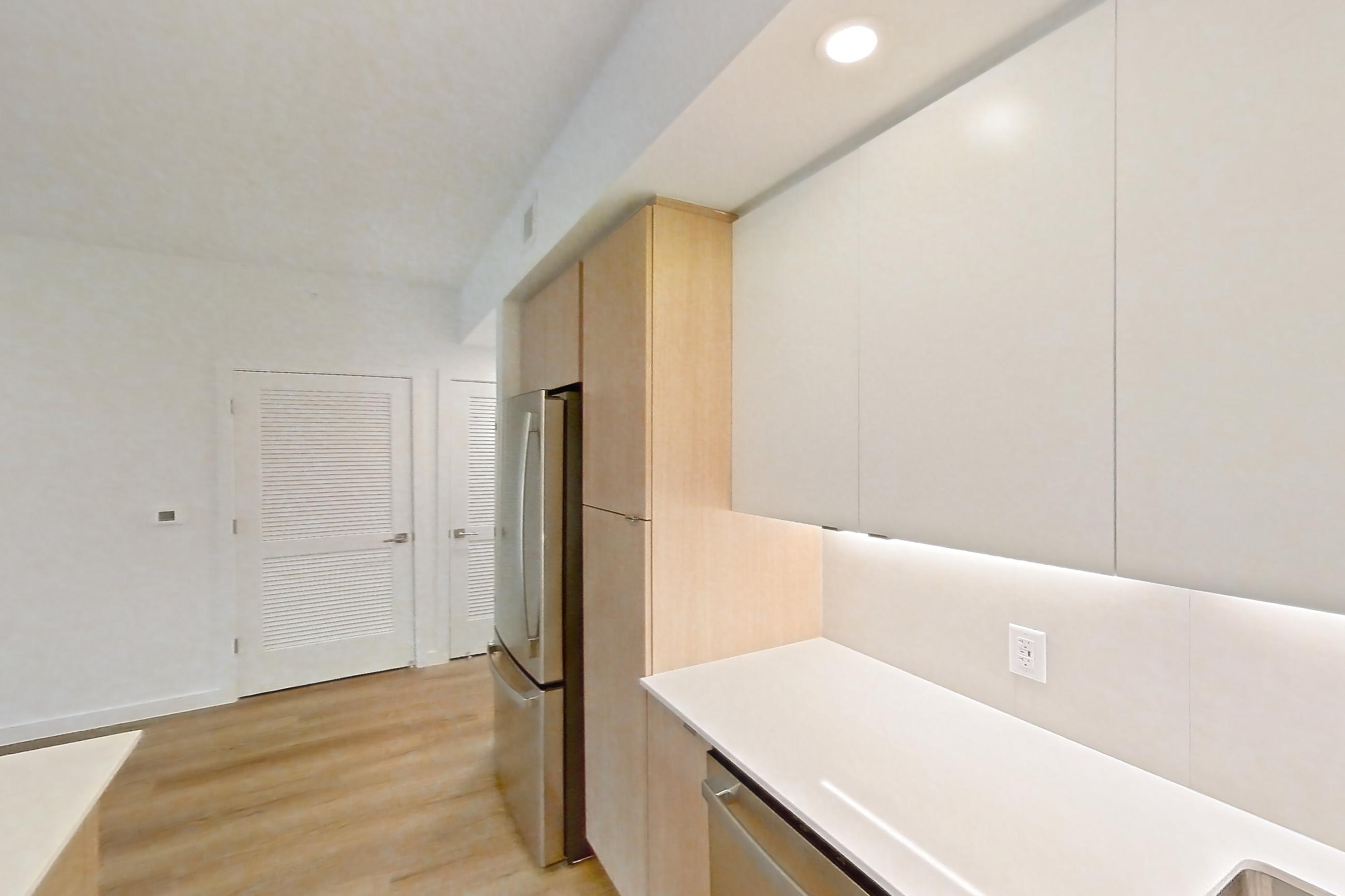 Kitchen in Apartment 108 at Caroline Pompano Beach, A4 floor plan