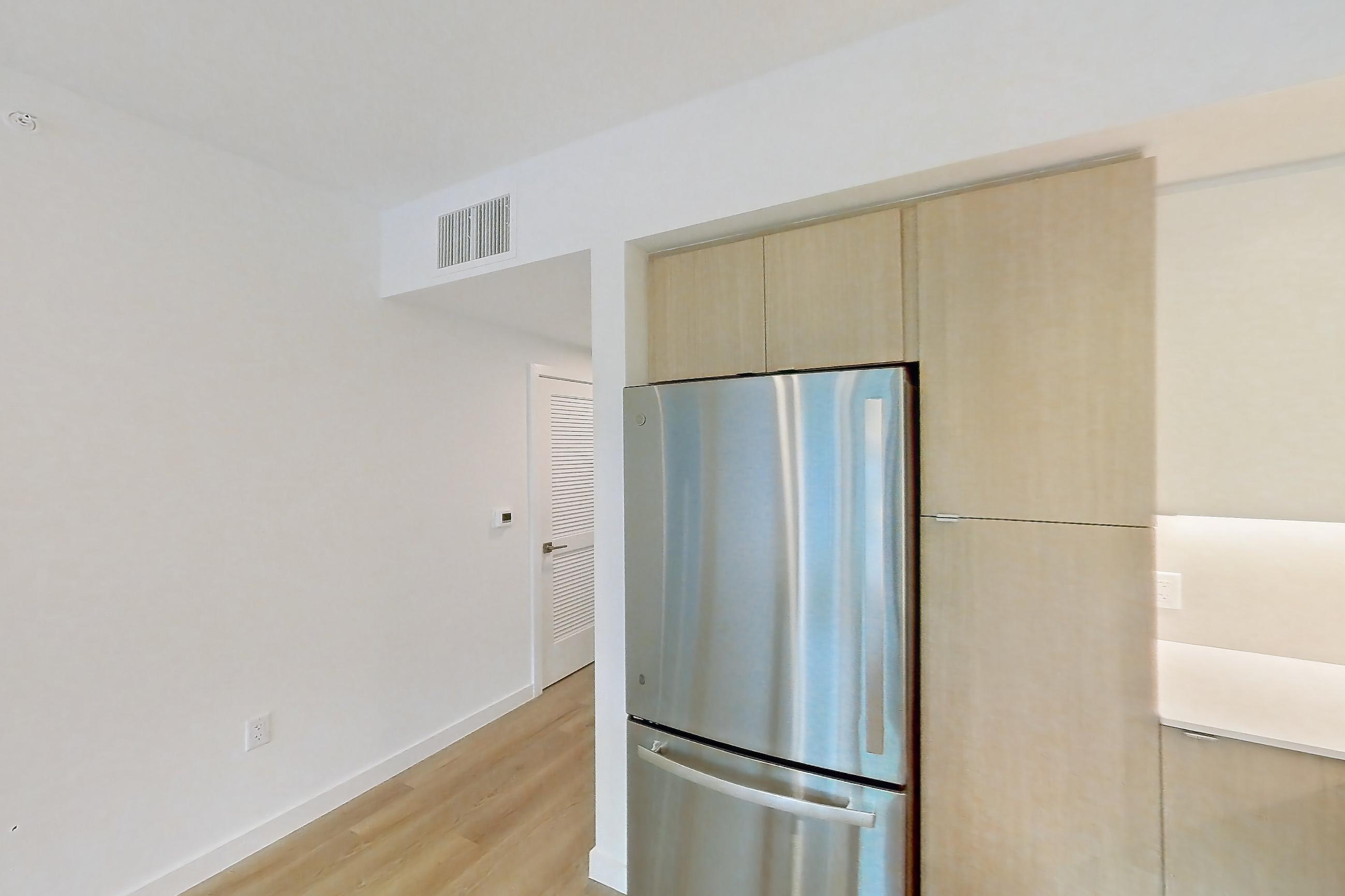 Kitchen in Apartment 204 at Caroline Pompano Beach, A2 floor plan