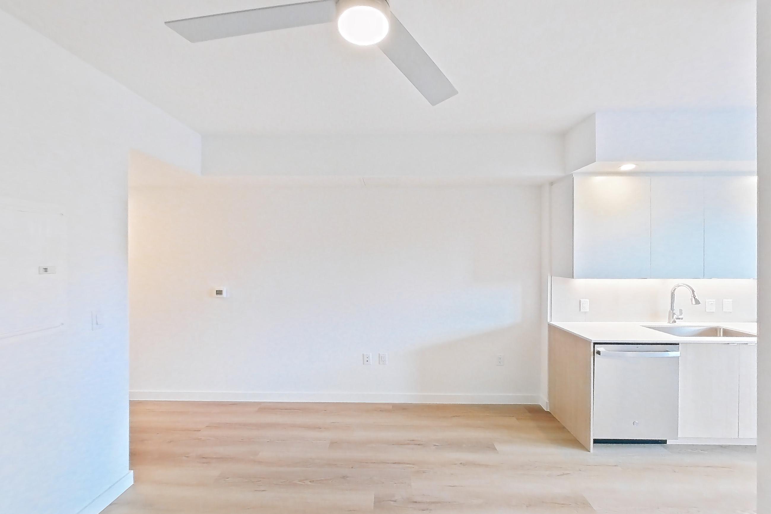 Living space in Apartment 209 at Caroline Pompano Beach, ST floor plan