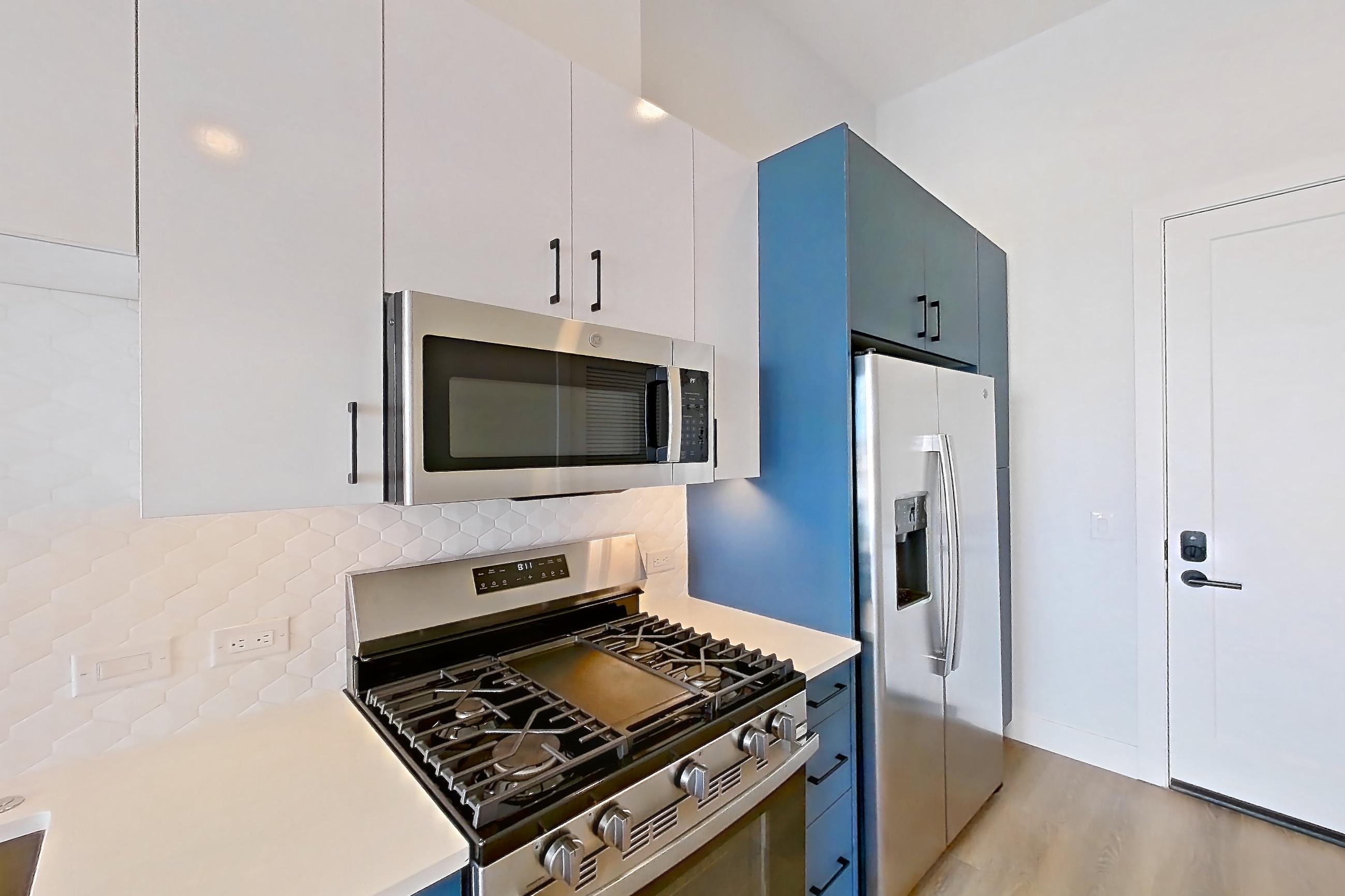 Kitchen in Apartment 572 at Bria, JR1-1 floor plan