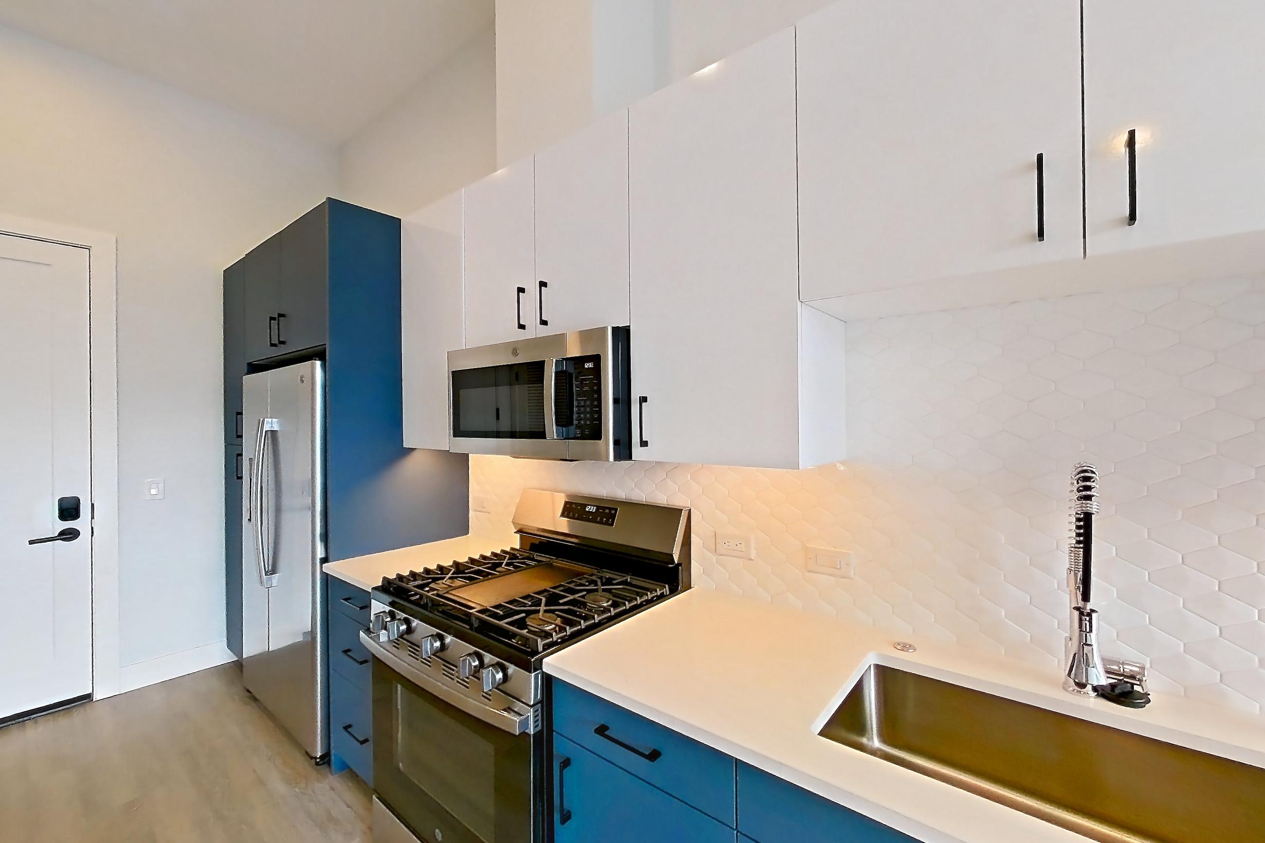 Kitchen in Apartment 571 at Bria, JR2-1 floor plan