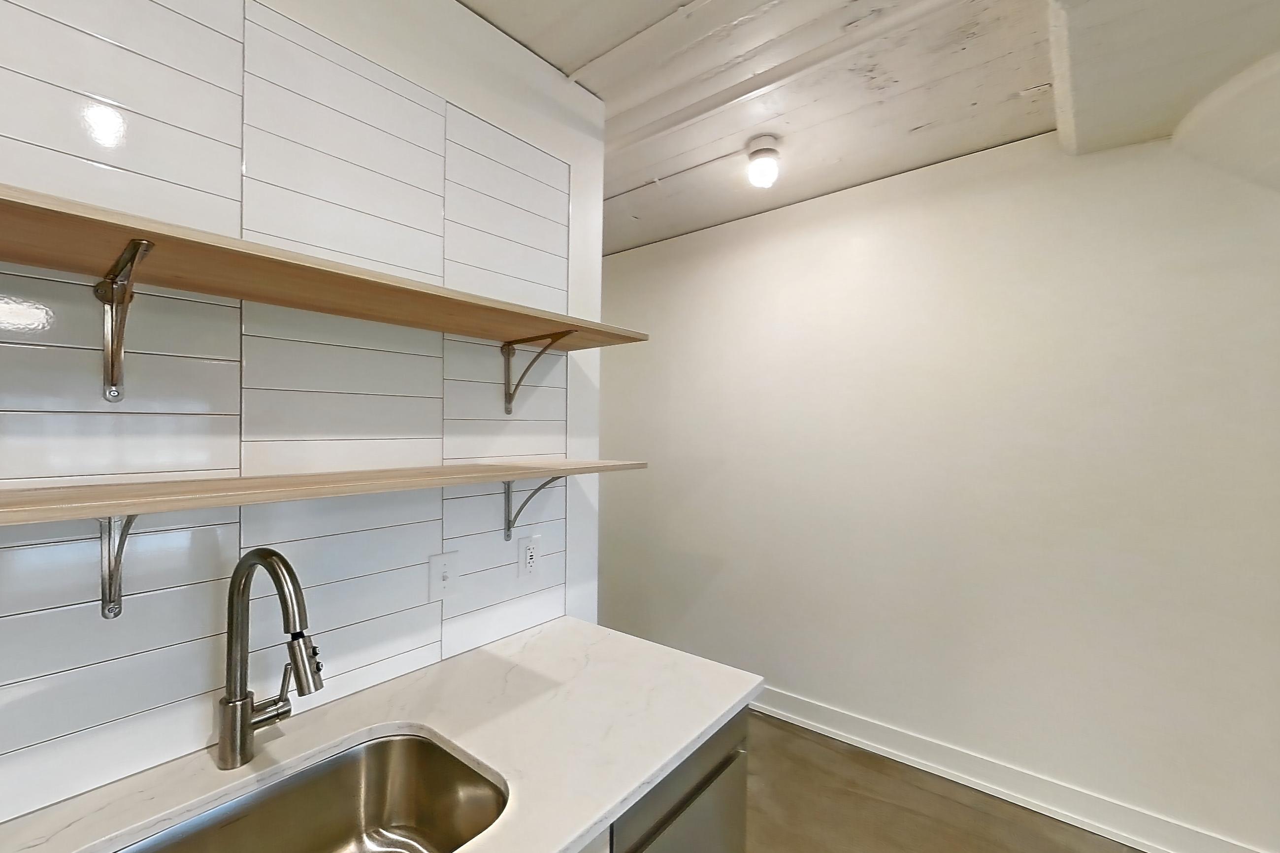 Kitchen, Apartment 415 at The Hall Lofts