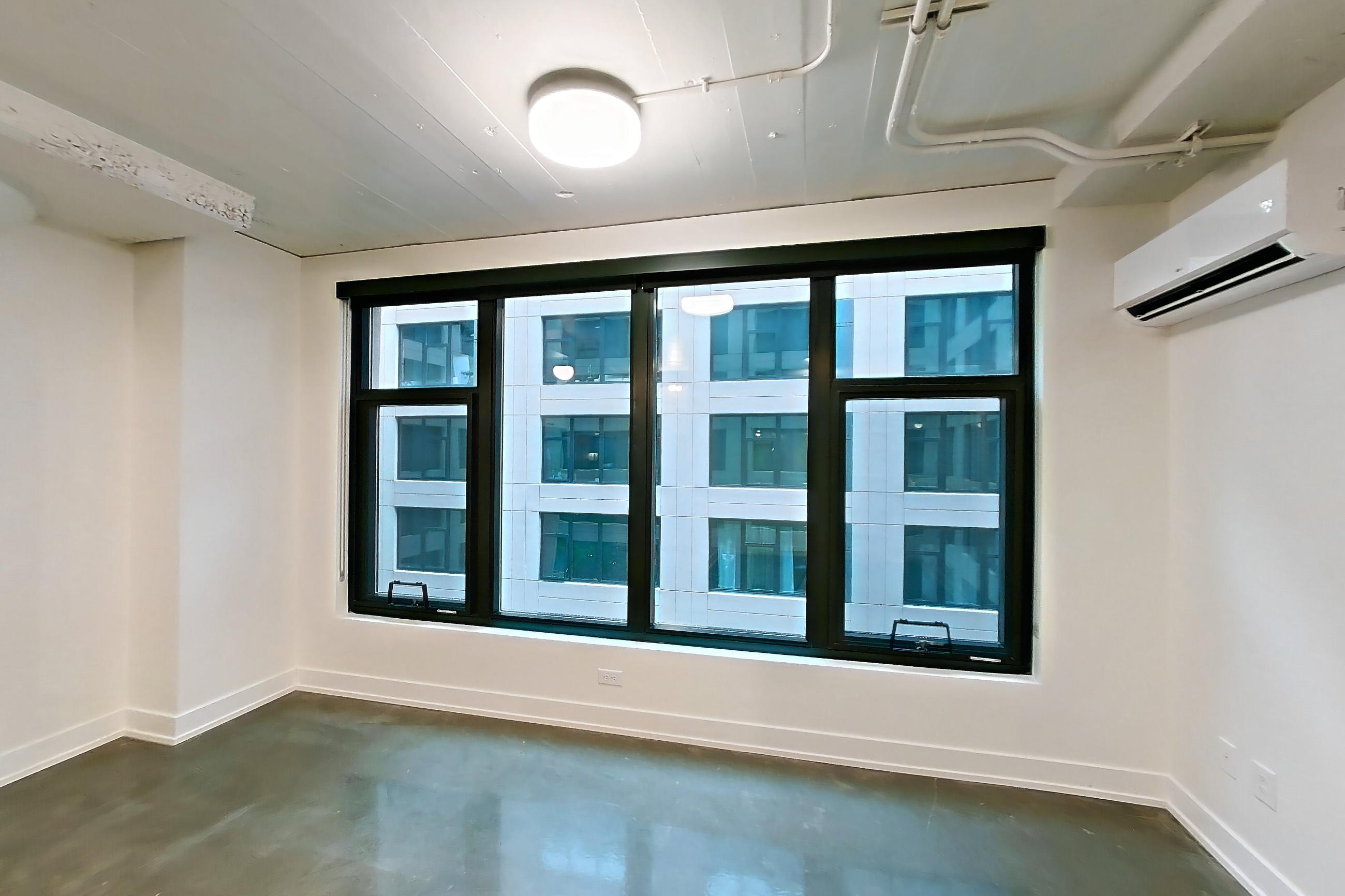 Living space, Apartment 432 at The Hall Lofts