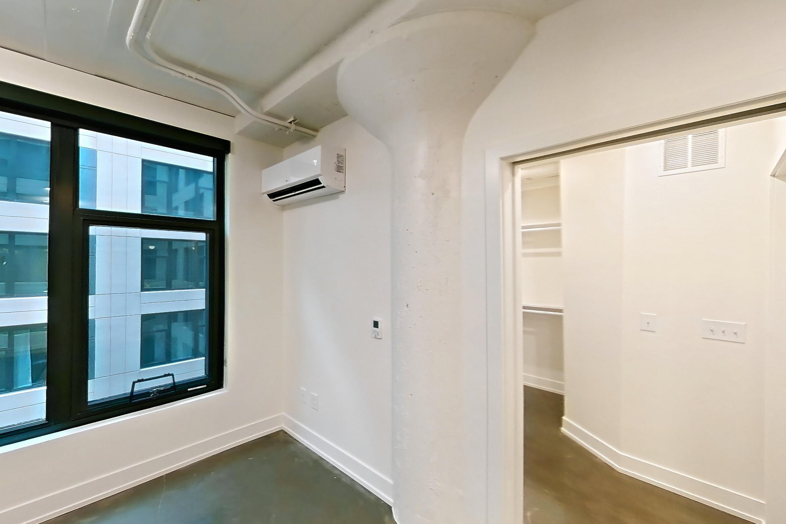 Living space, Apartment 432 at The Hall Lofts