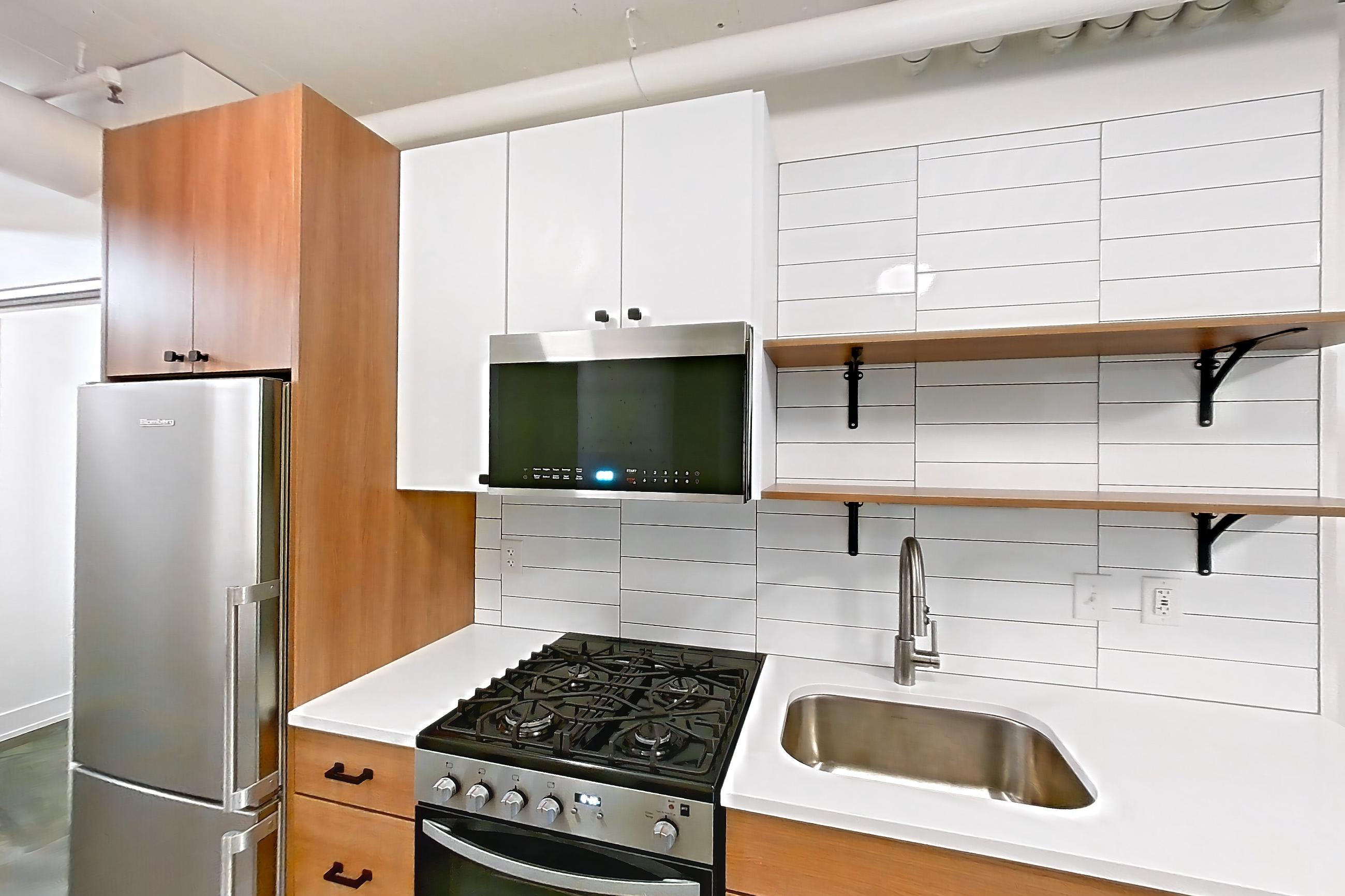 Kitchen, Apartment 542 at The Hall Lofts