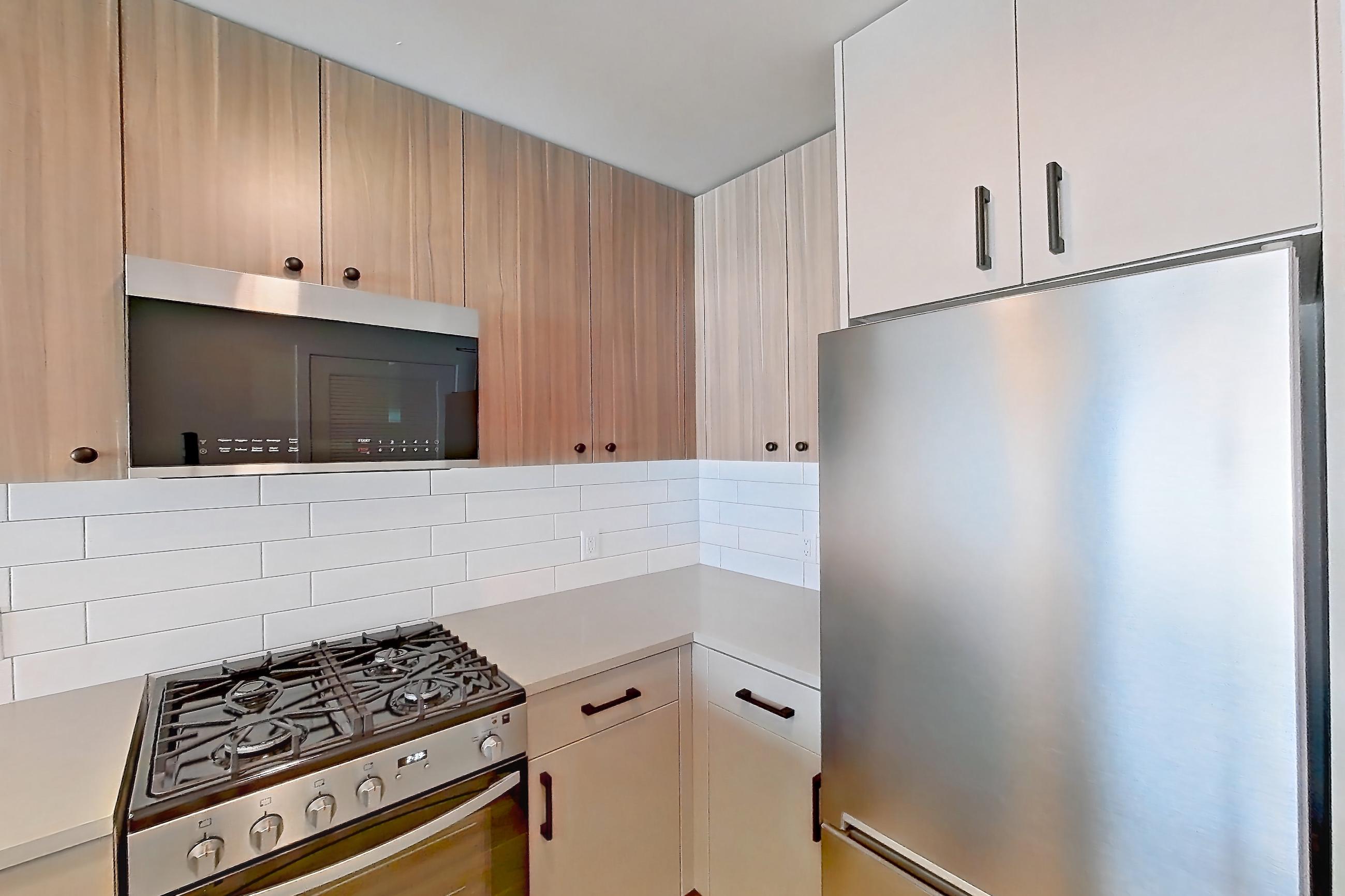 Kitchen, Apartment 410 at The Myles