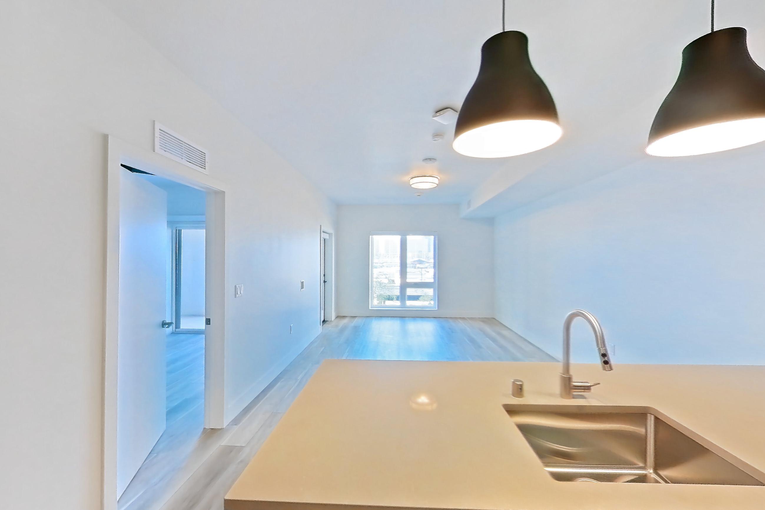 Kitchen, Apartment 417 at The Myles