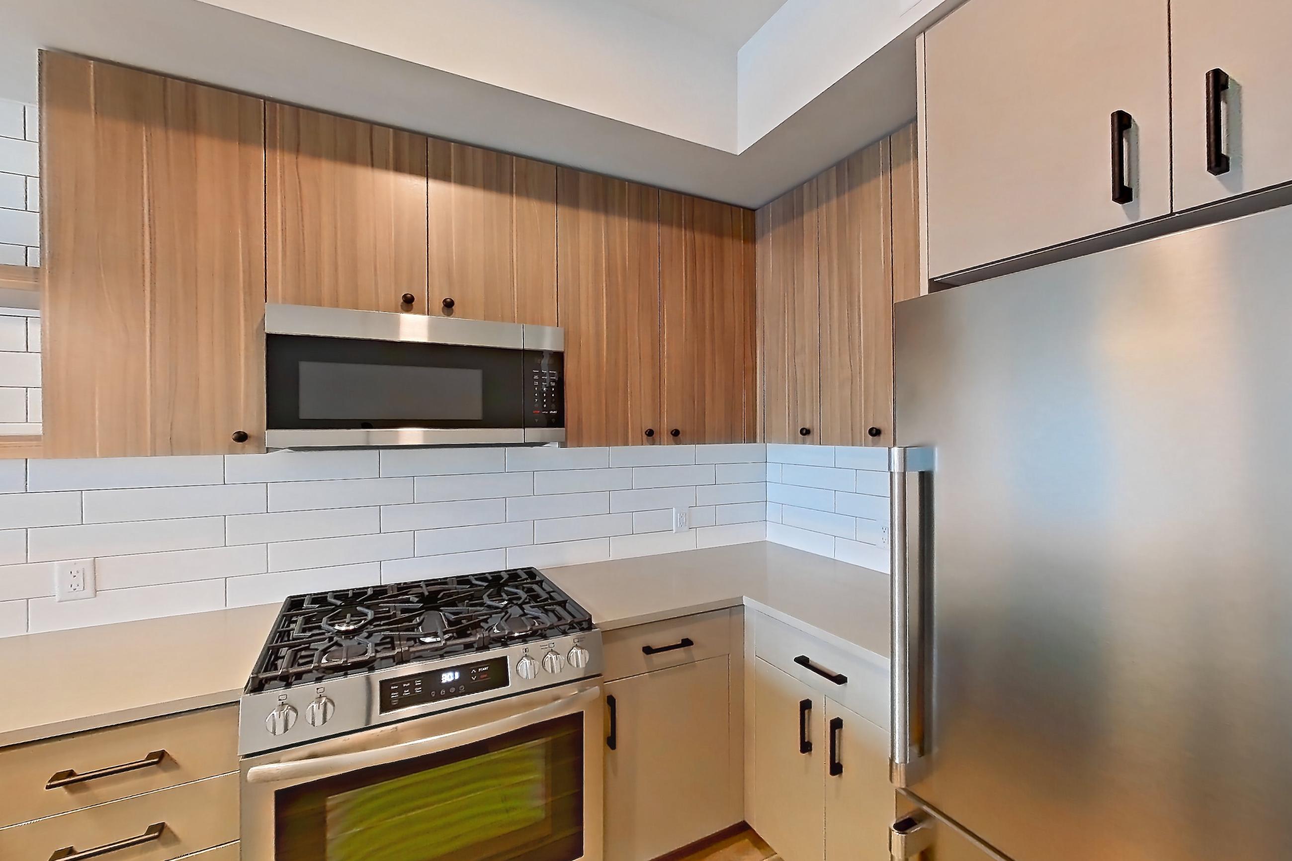 Kitchen, Apartment 417 at The Myles