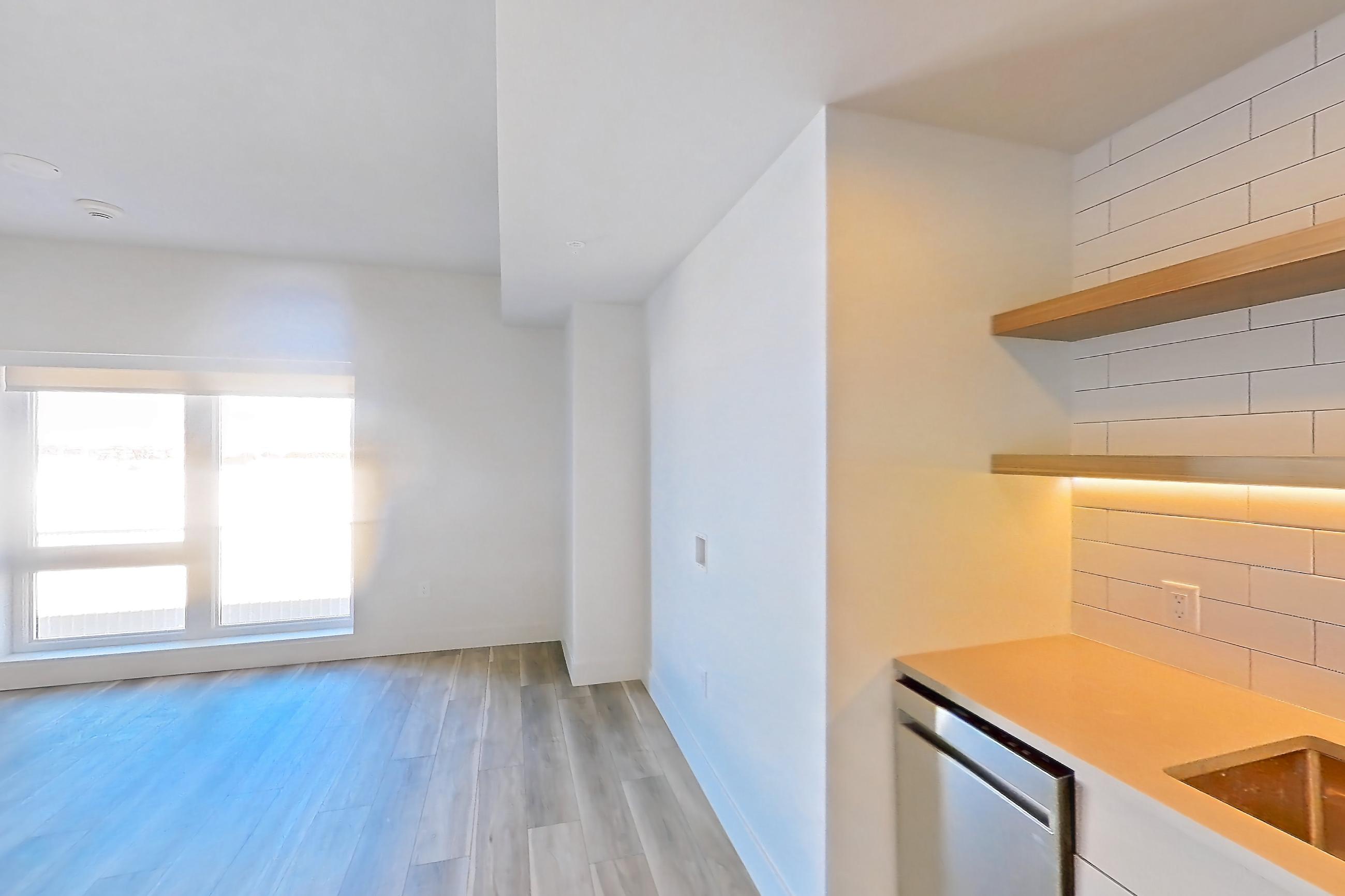 Kitchen, Apartment 420 at The Myles
