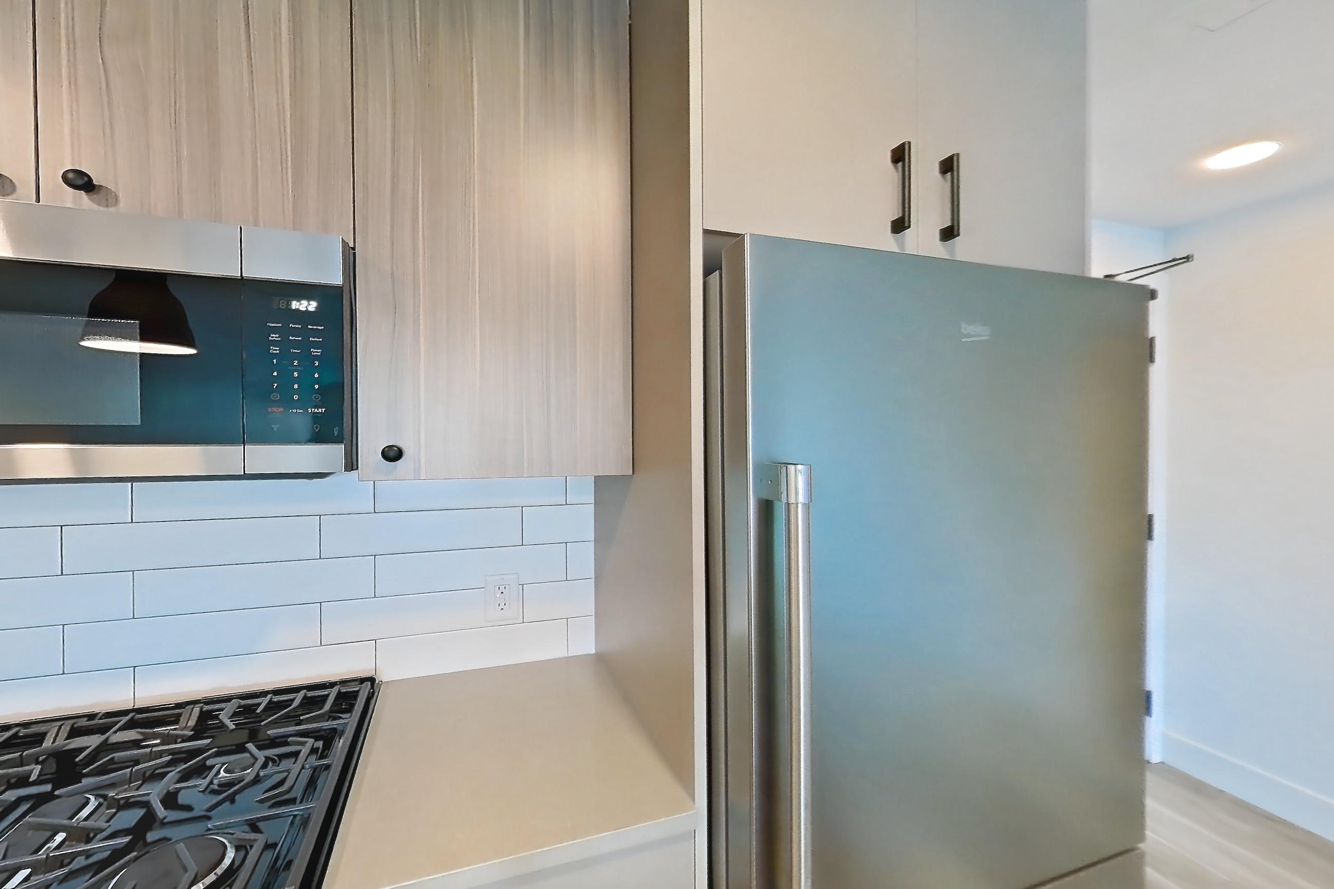 Kitchen, Apartment 421 at The Myles