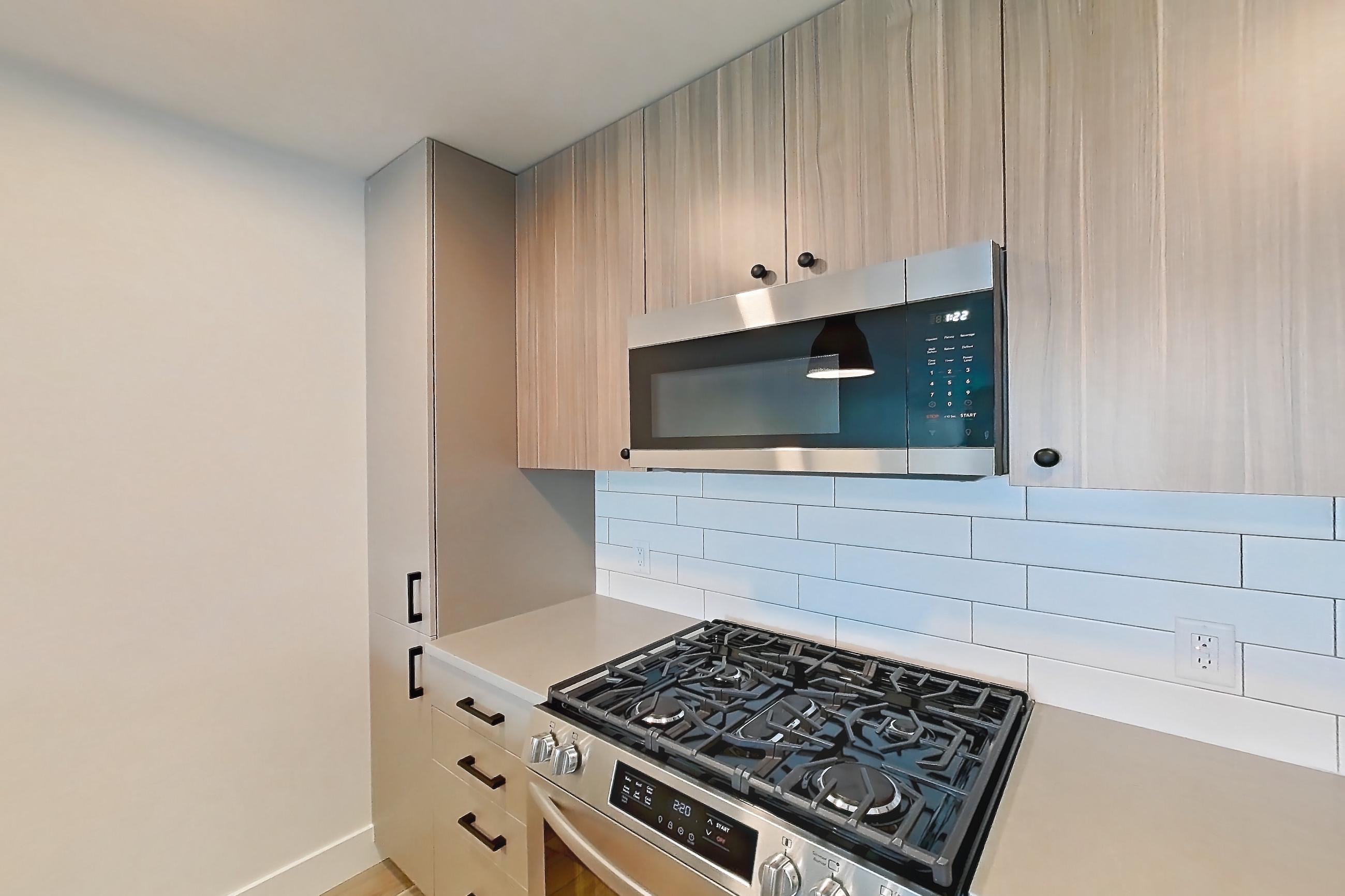Kitchen, Apartment 421 at The Myles